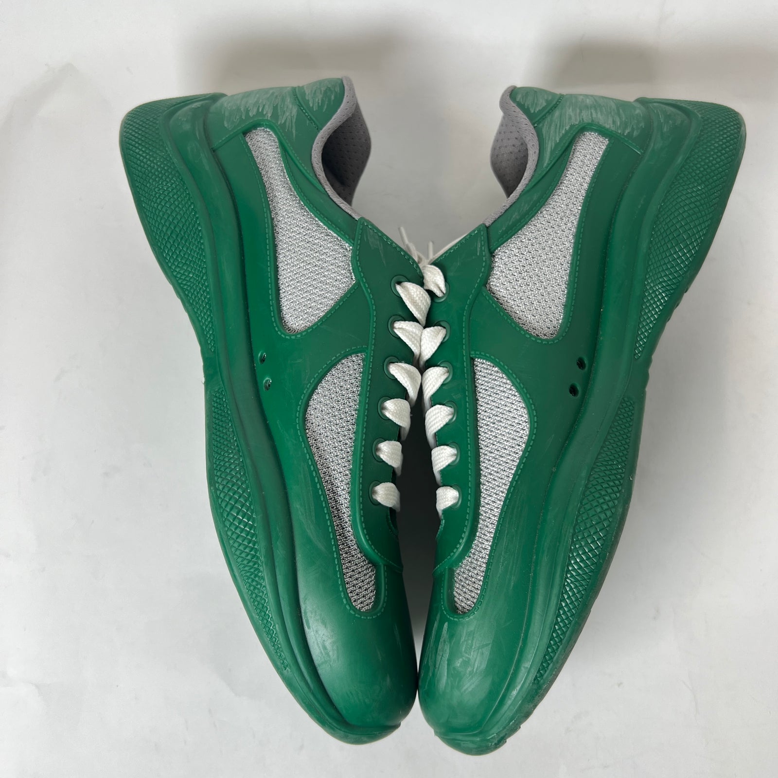 Prada Green Rubber America Cups Size 42