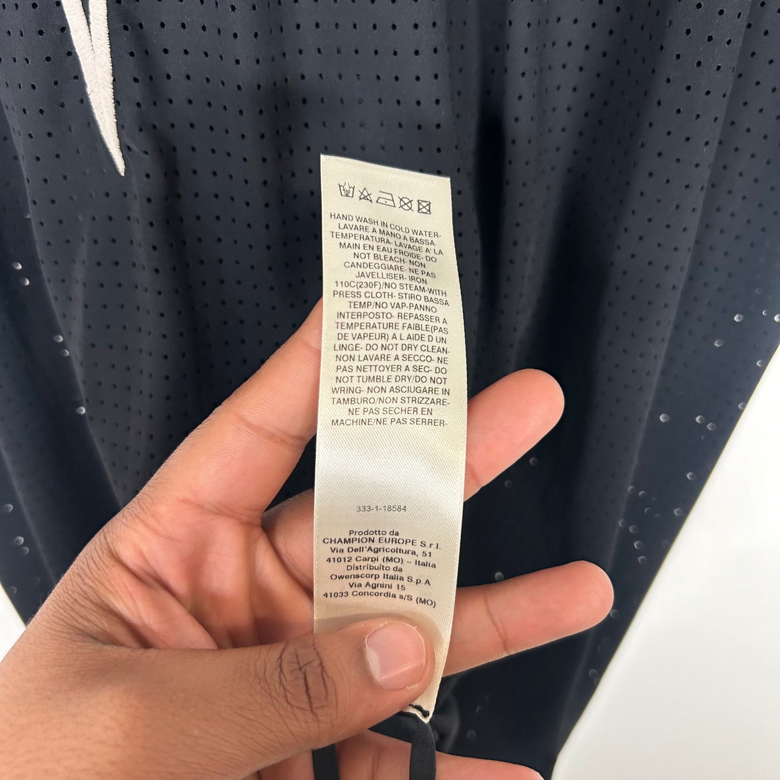 Rick Owens x Champion Black Tommy Tee Size S