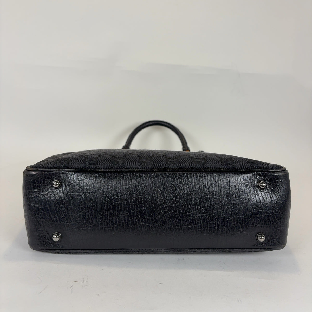 Gucci Bamboo GG Canvas Handle Bags