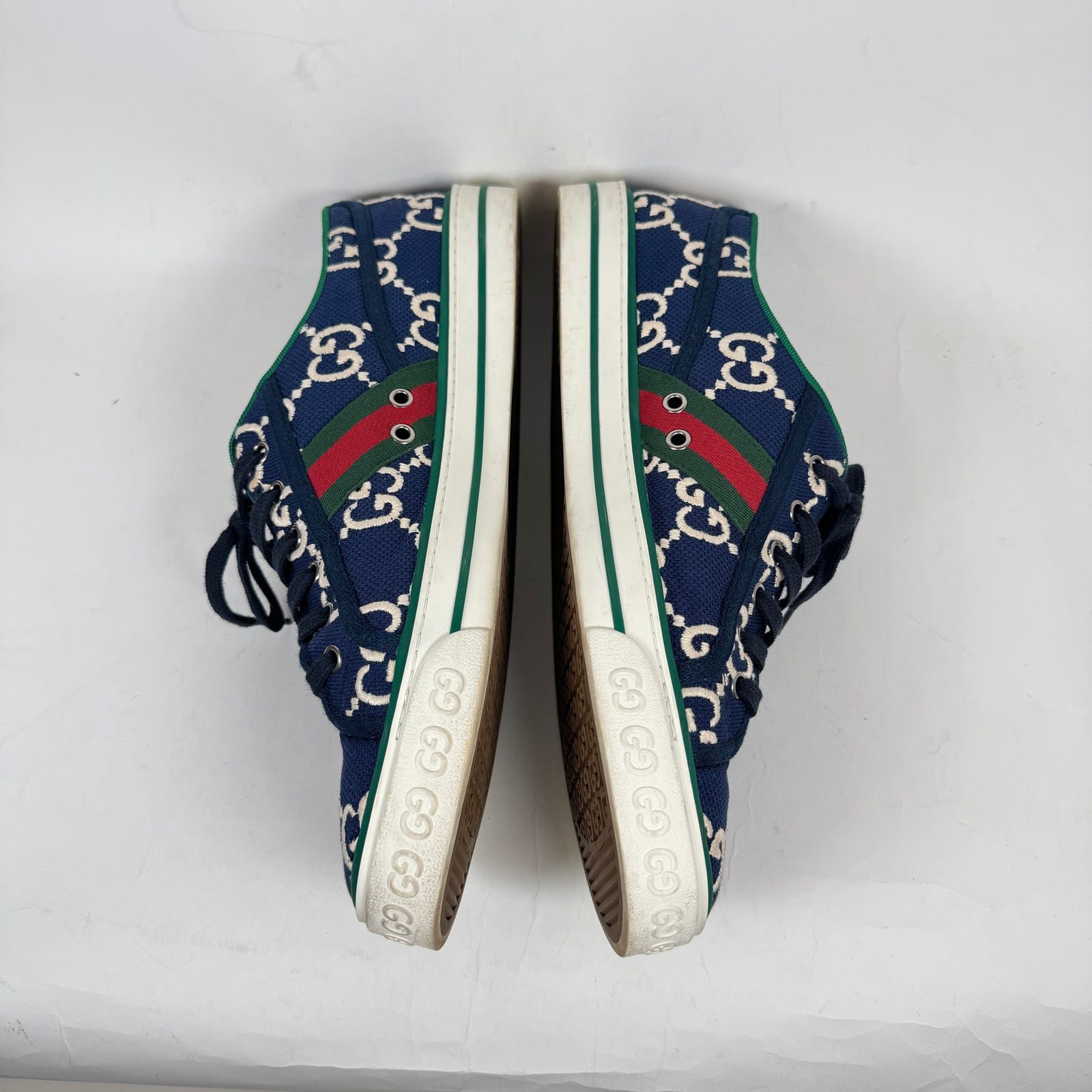 Gucci Ink Blue Tennis 1977 Sneaker Size GG 12