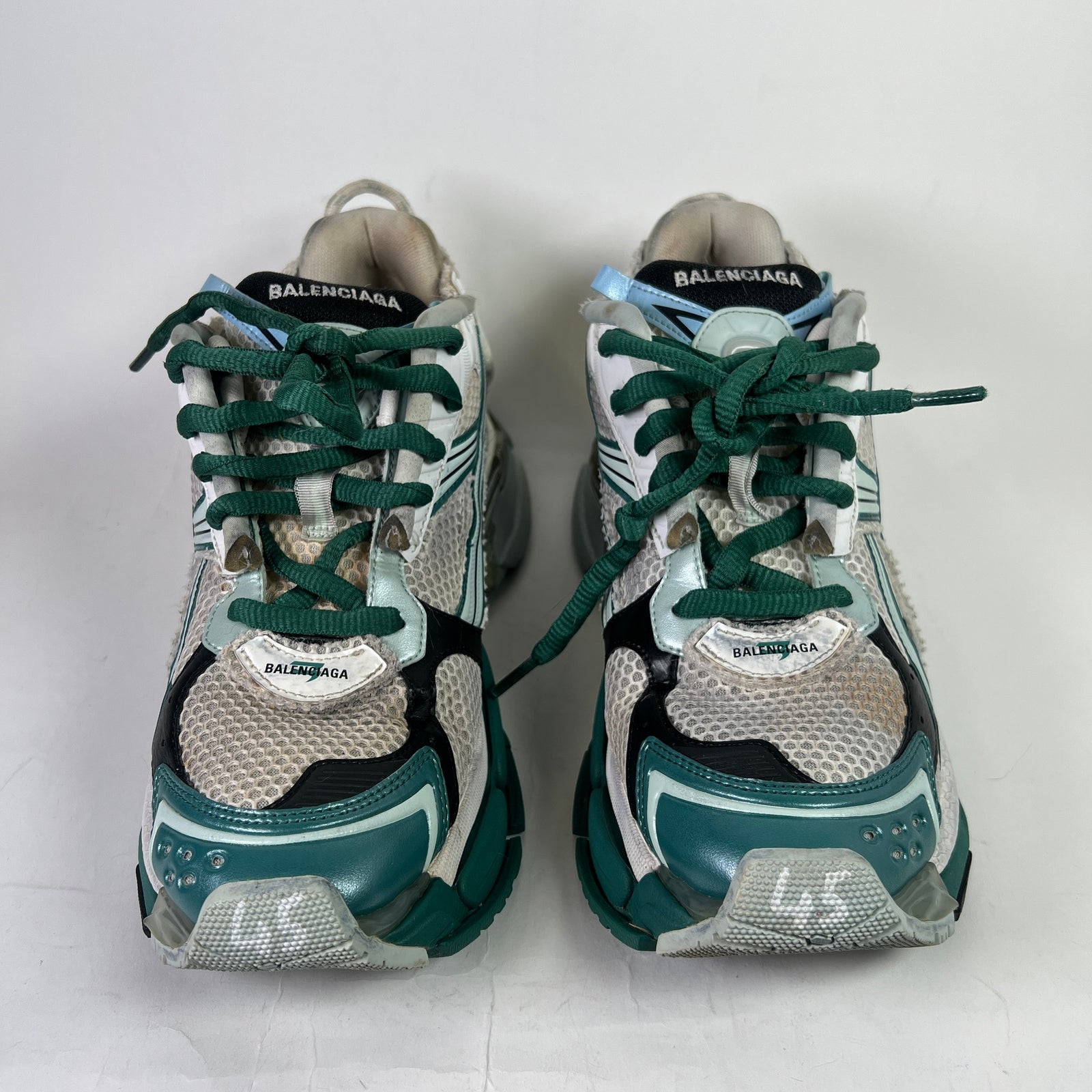 Balenciaga Green/Blue Mesh Runners