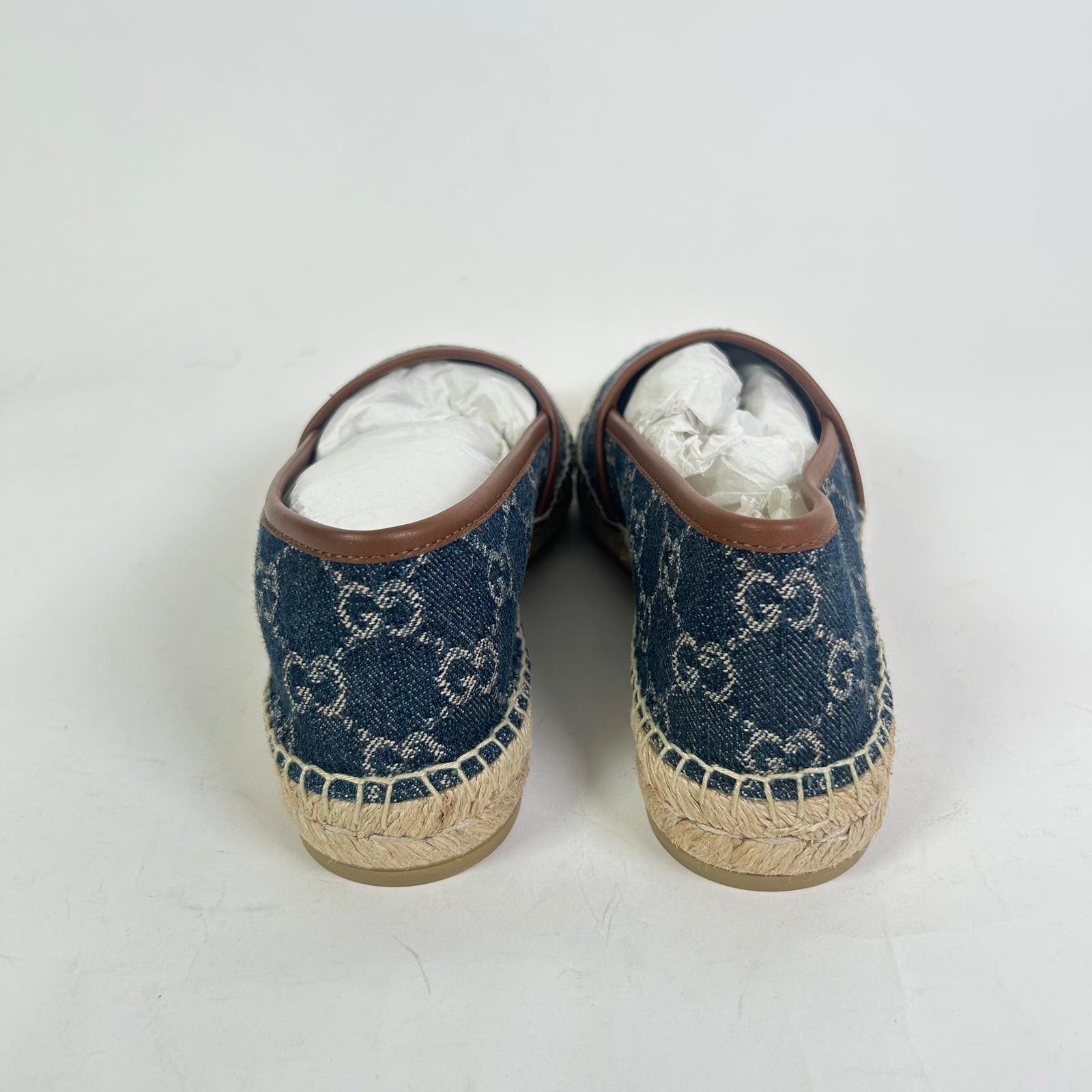 Gucci Blue Denim GG Espadrilles