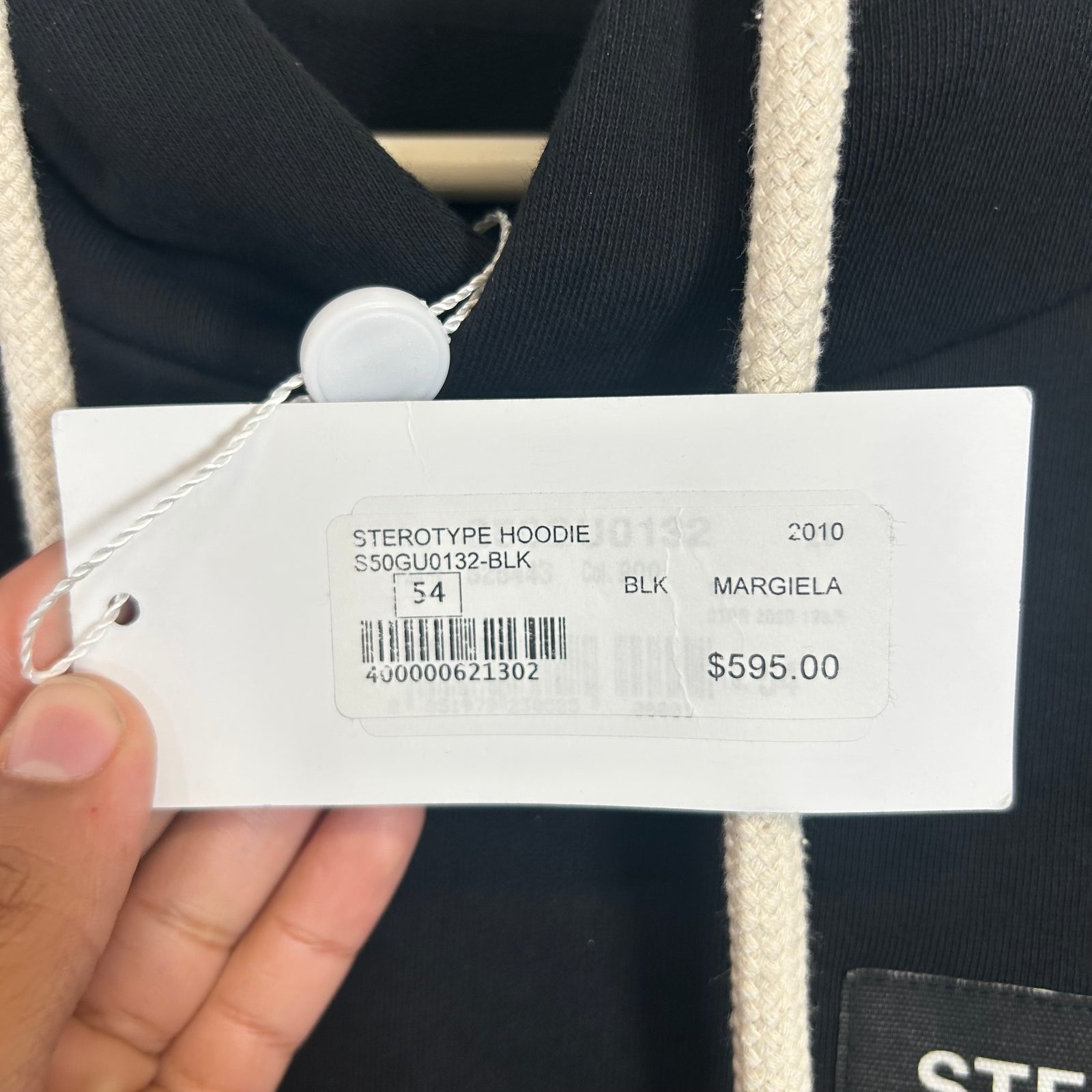 Maison Margiela Black Stereotype Hoodie Size L
