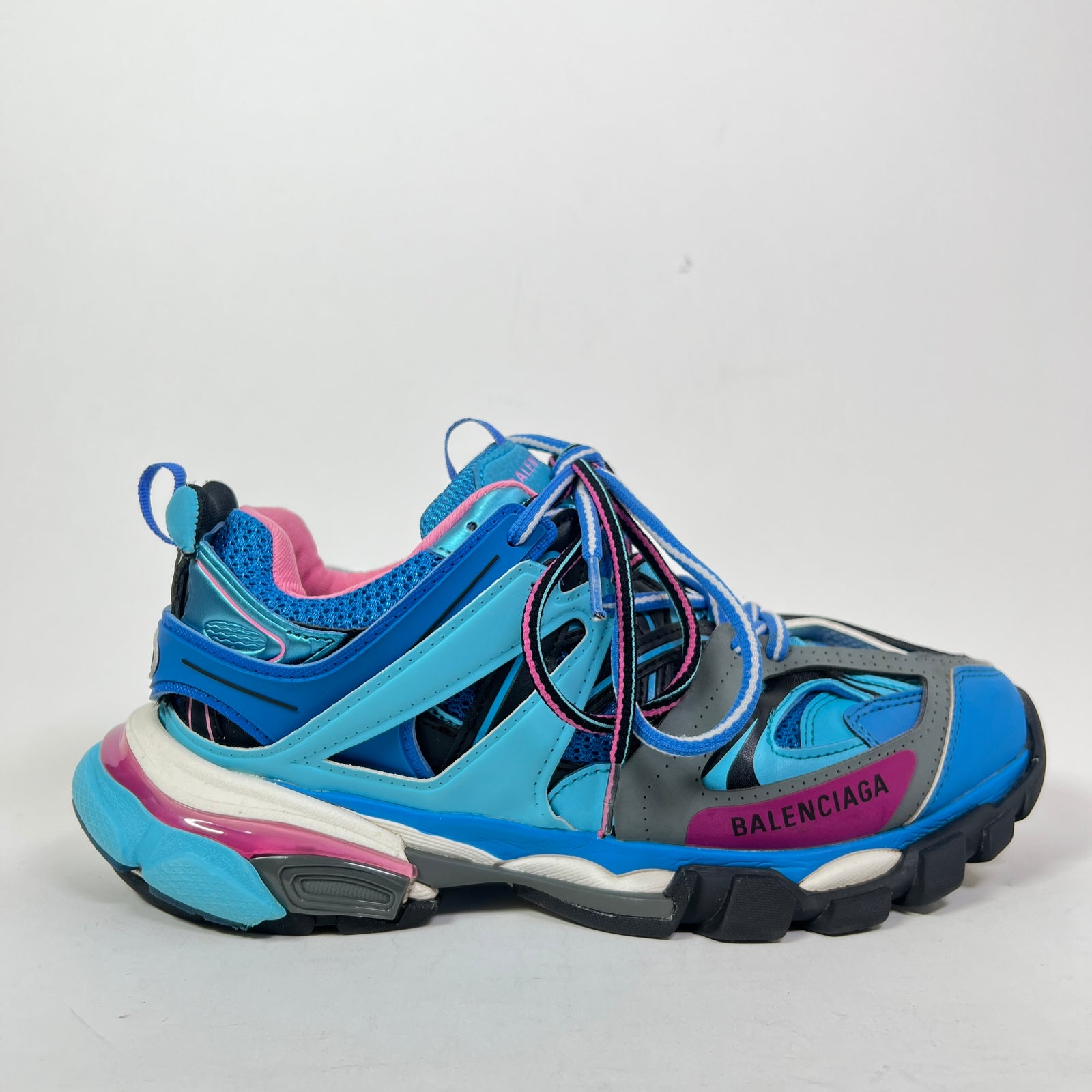Balenciaga Blue/Pink Track Sneaker