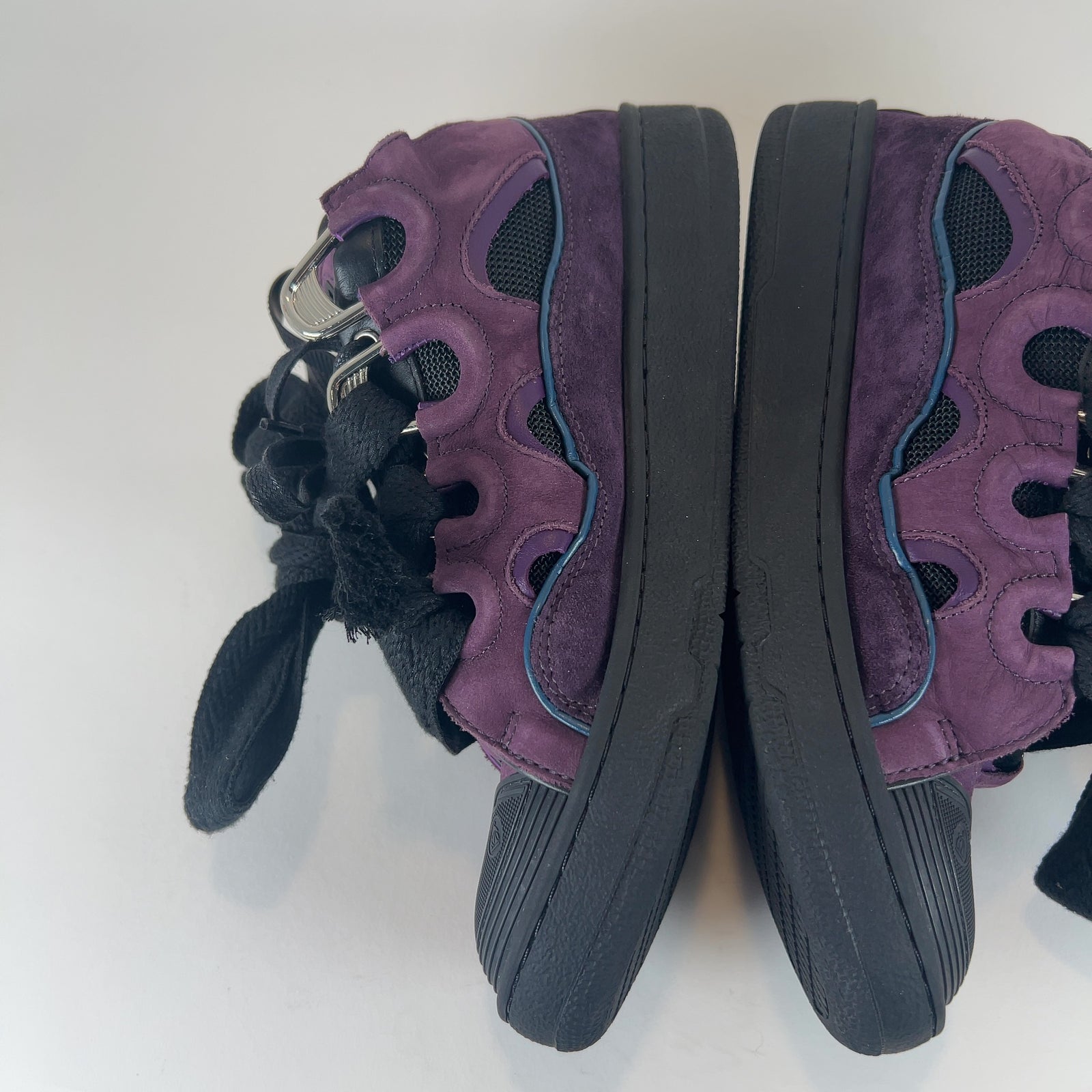 Lanvin 'Curb' Suede Low-Top Sneakers