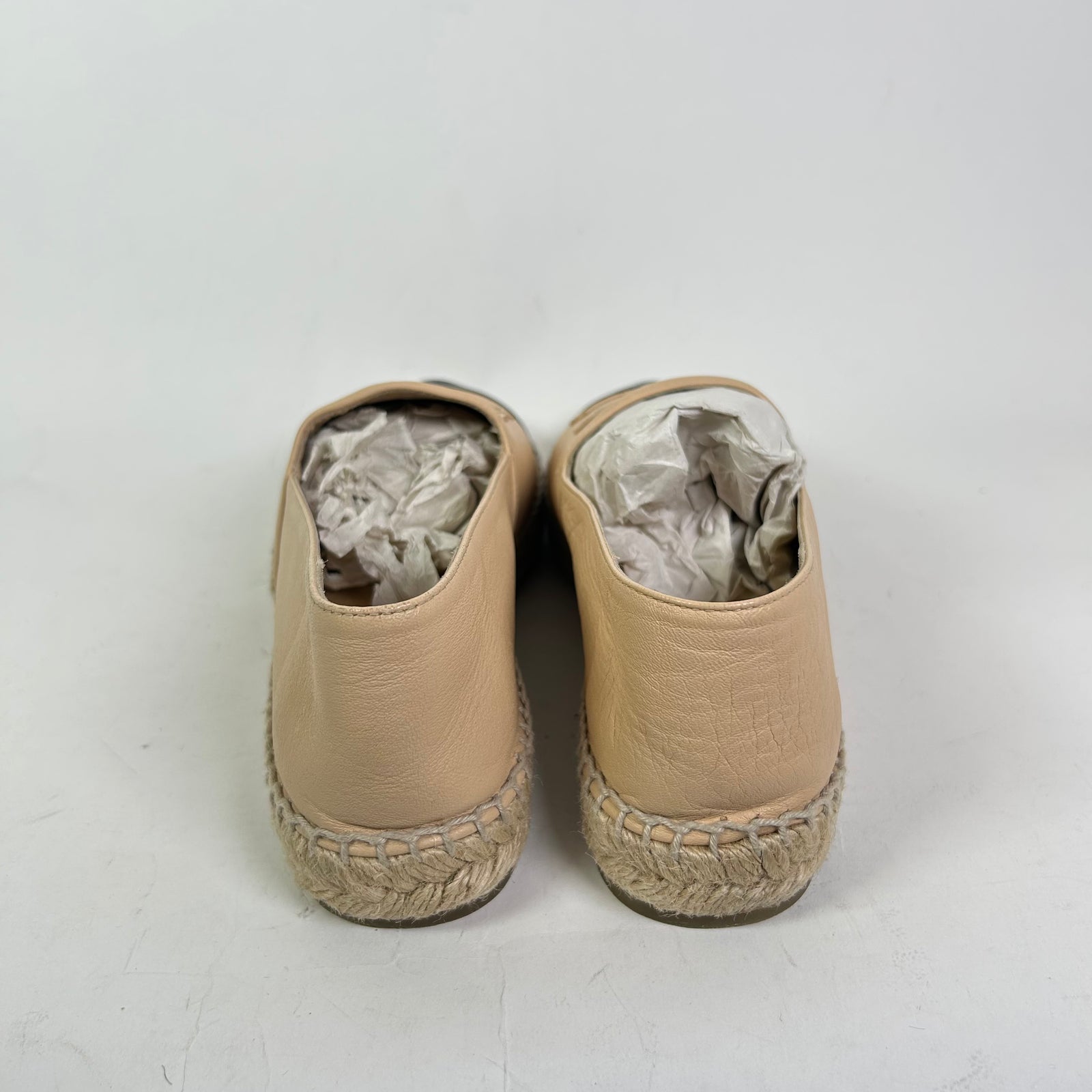 Chanel Interlocking CC Lambskin Espadrilles
