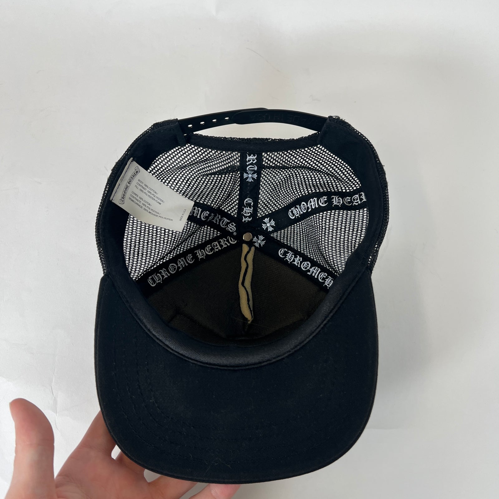 Chrome Hearts Black Las Vegas Trucker Hat