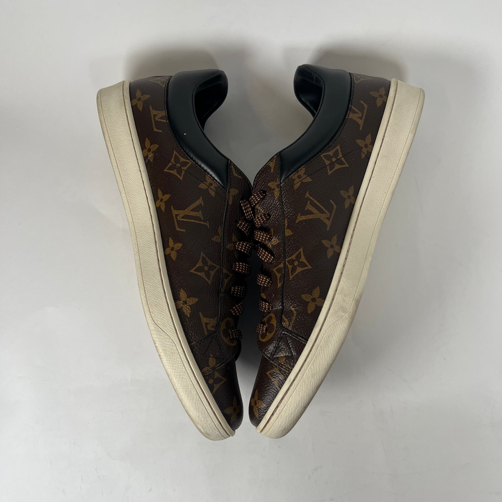 Louis Vuitton Brown Monogram Luxembourg Low-Top Sneaker Size LV 8