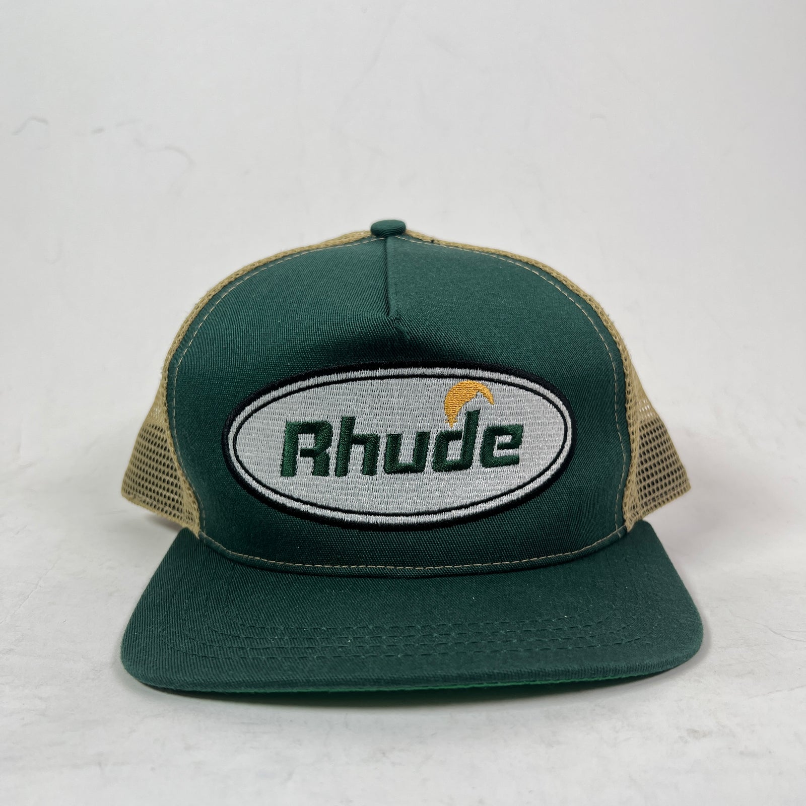 Rhude Green Moonlight Logo Trucker Hat