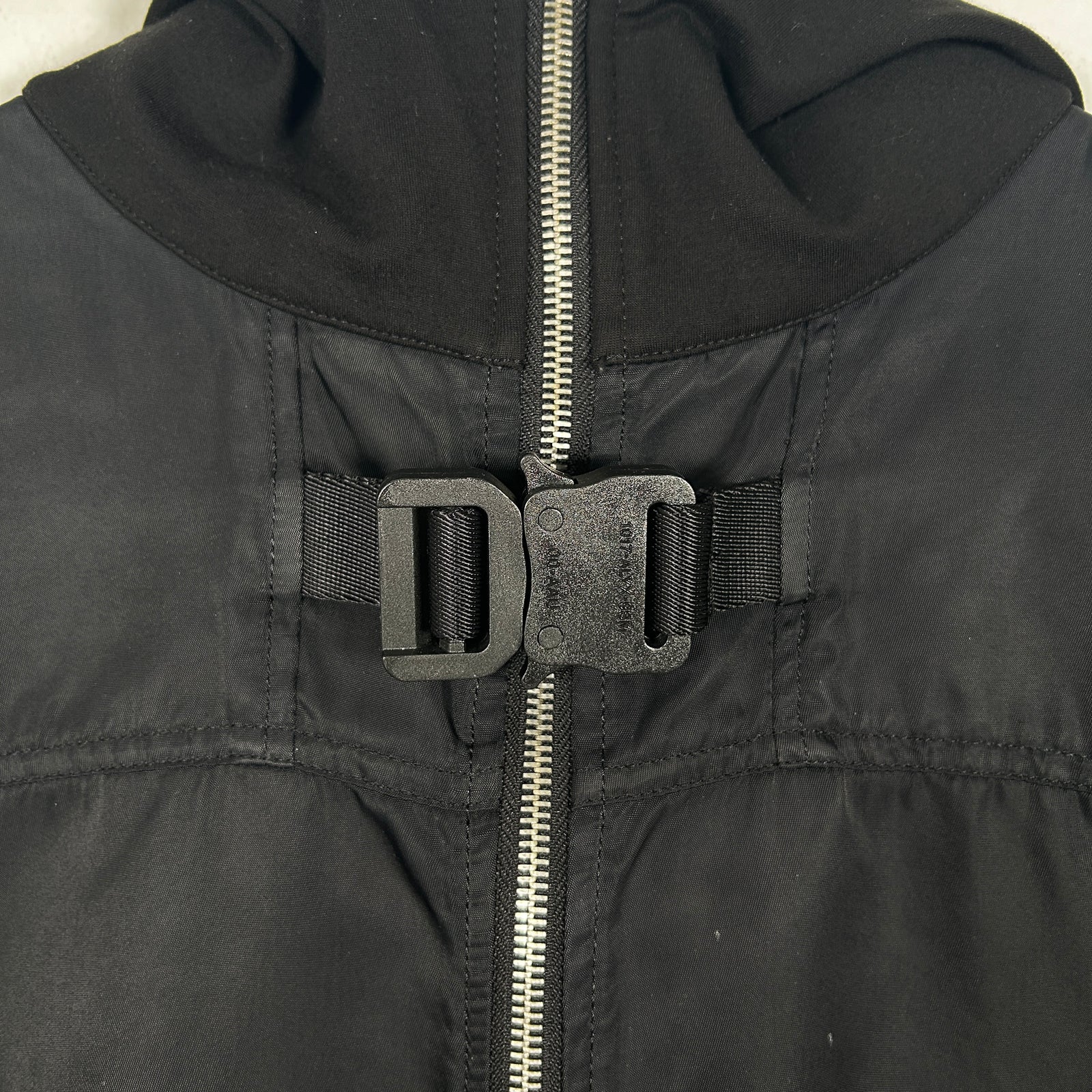 Alyx Black Buckle Rain Jacket Size M