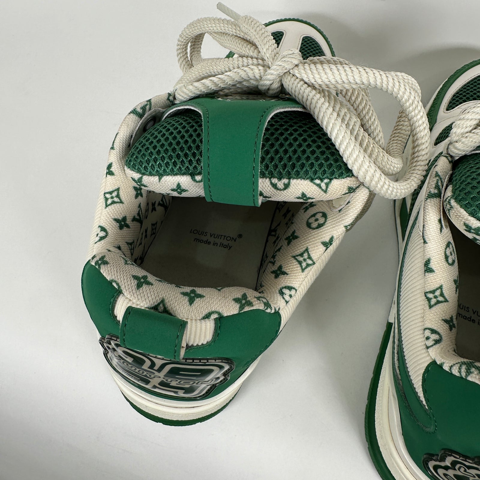 Louis Vuitton Green Skate Sneakers Size LV 9.5
