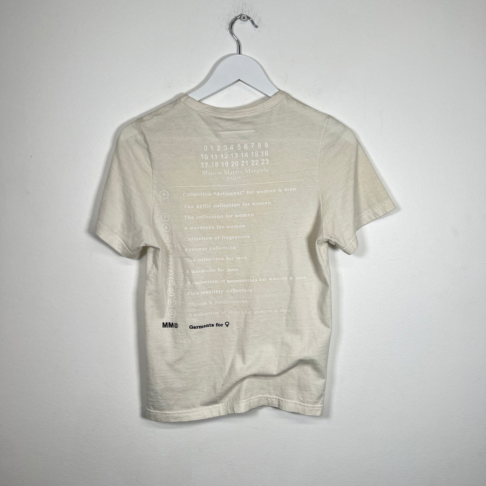 MM6 List Graphic T-Shirt Size XS