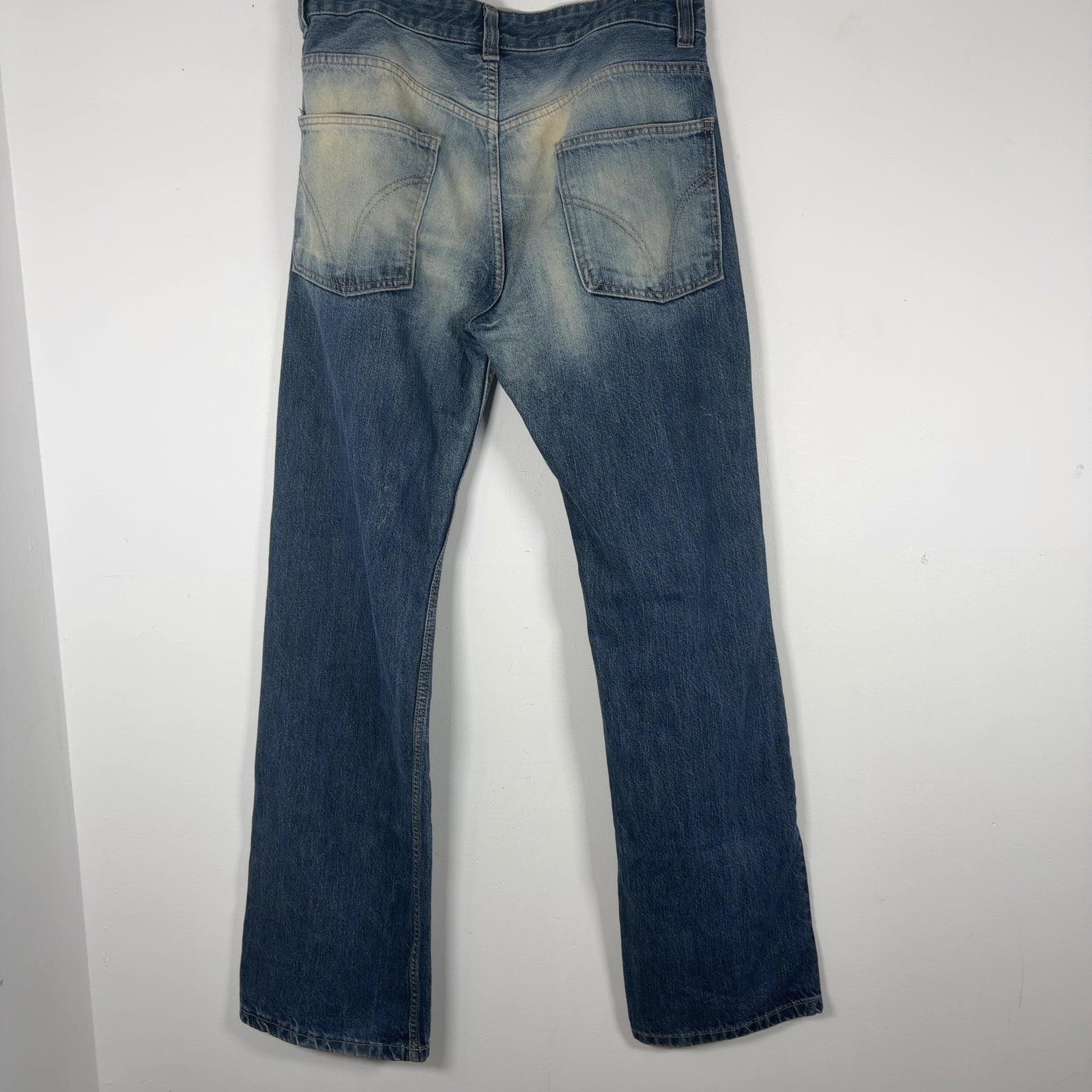 Dolce & Gabbana Faded Out Wash Patched Jeans