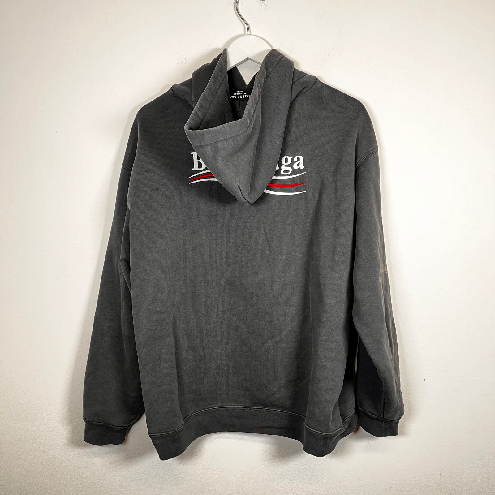 Balenciaga Campaign Embroidery Hoodie Size M