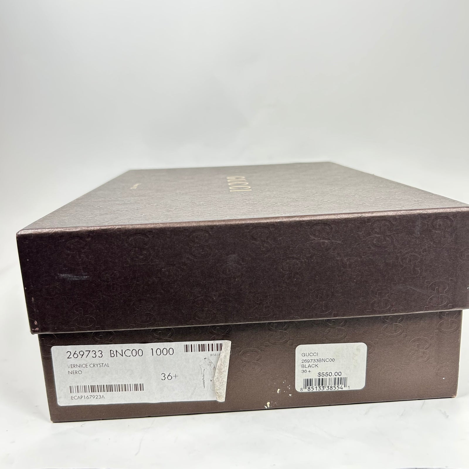 Gucci Black Patent Leather Mary Janes Size 36.5