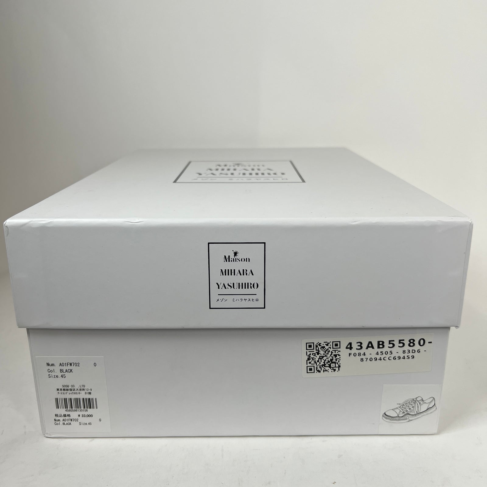 MMY Black/White Hank OG Sole Canvas Sneaker Size 45