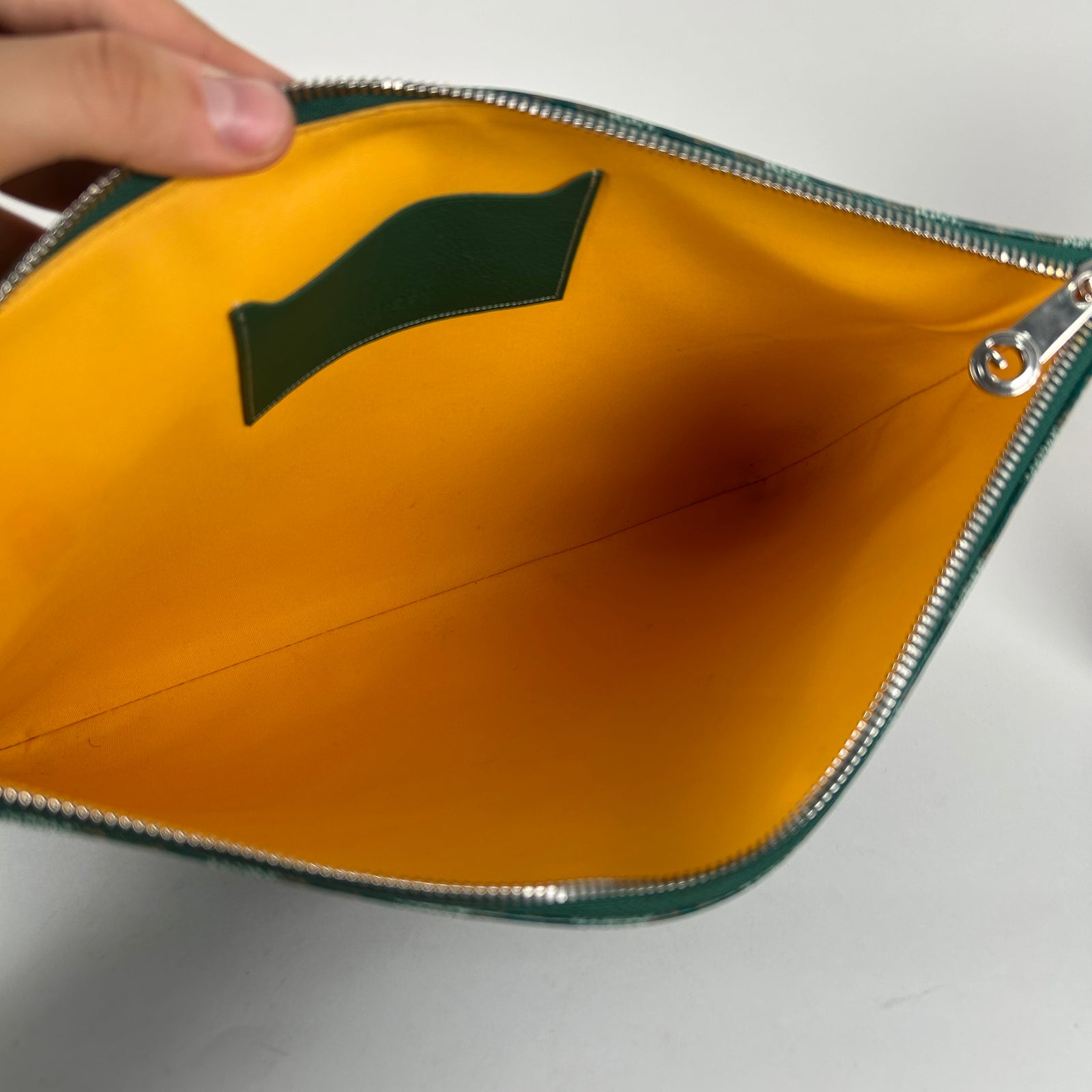 Goyard Senat Green Pouch
