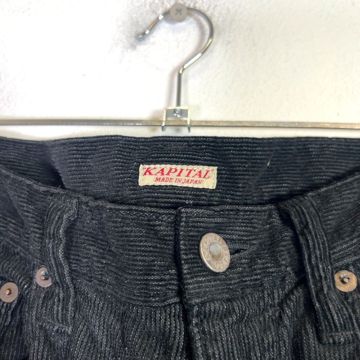 Kapital Black Corduroy Gemstone Pants