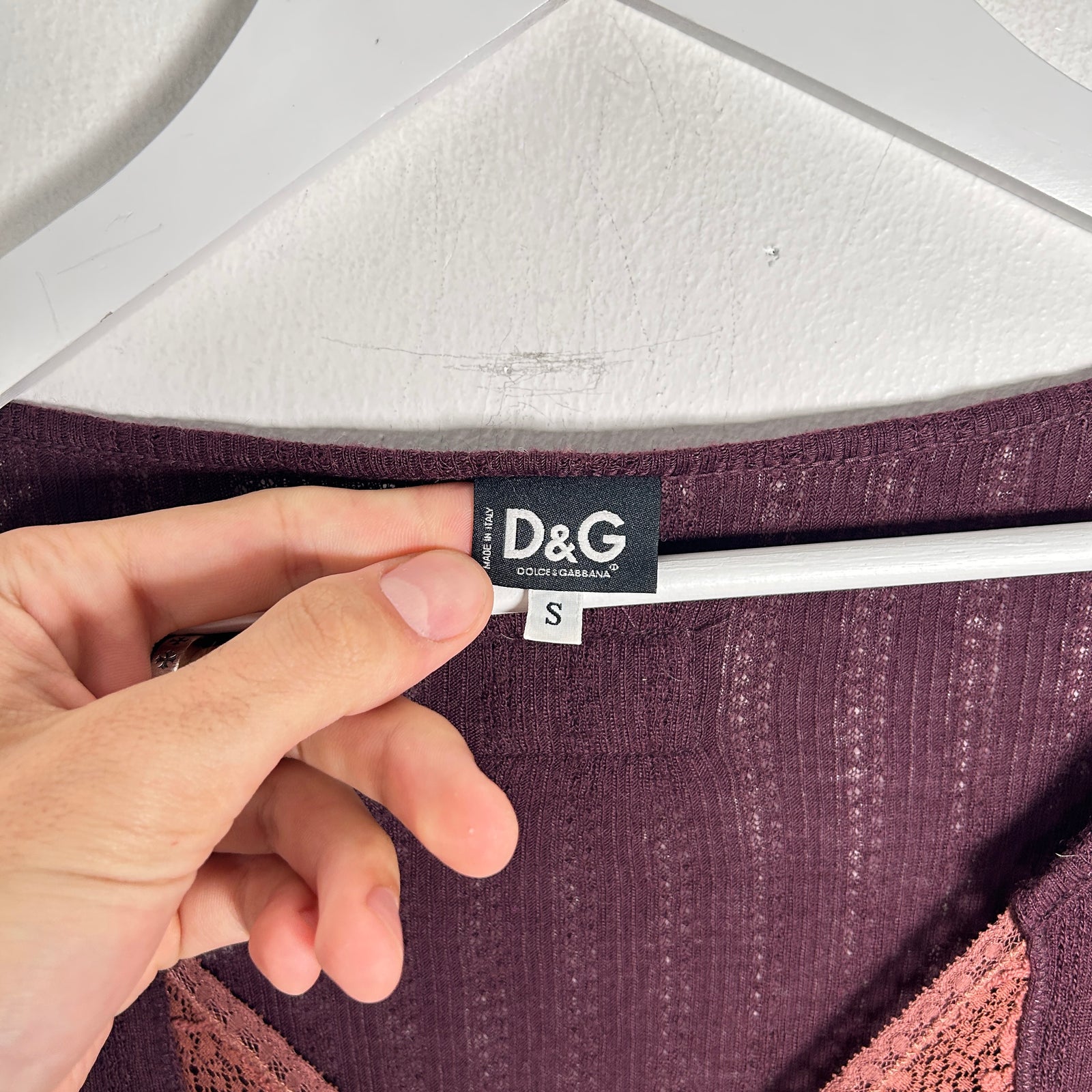 Dolce Gabbana Purple Top Size S
