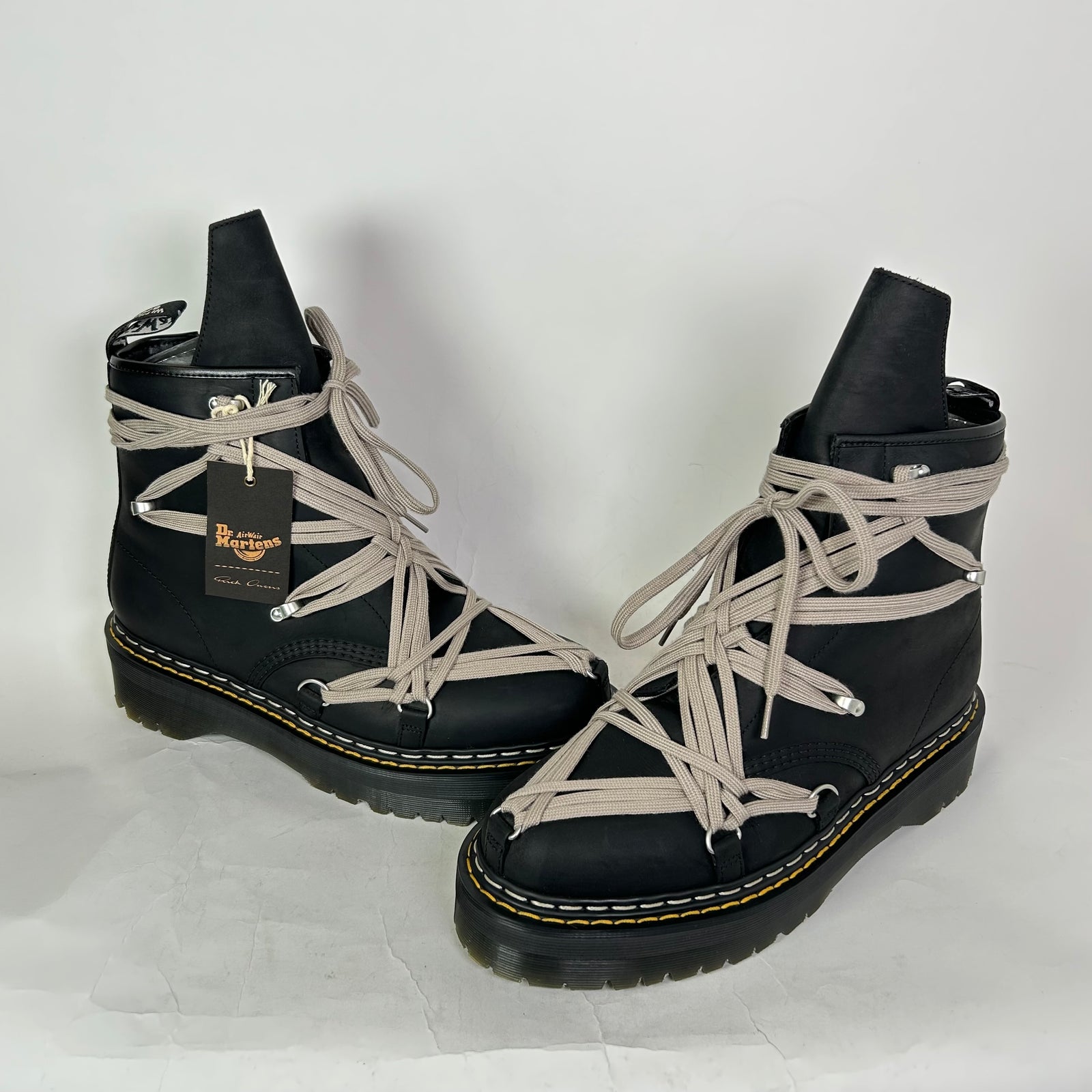 Rick Owens x Dr. Martens 1460 Quad-Sole Megalace Boots