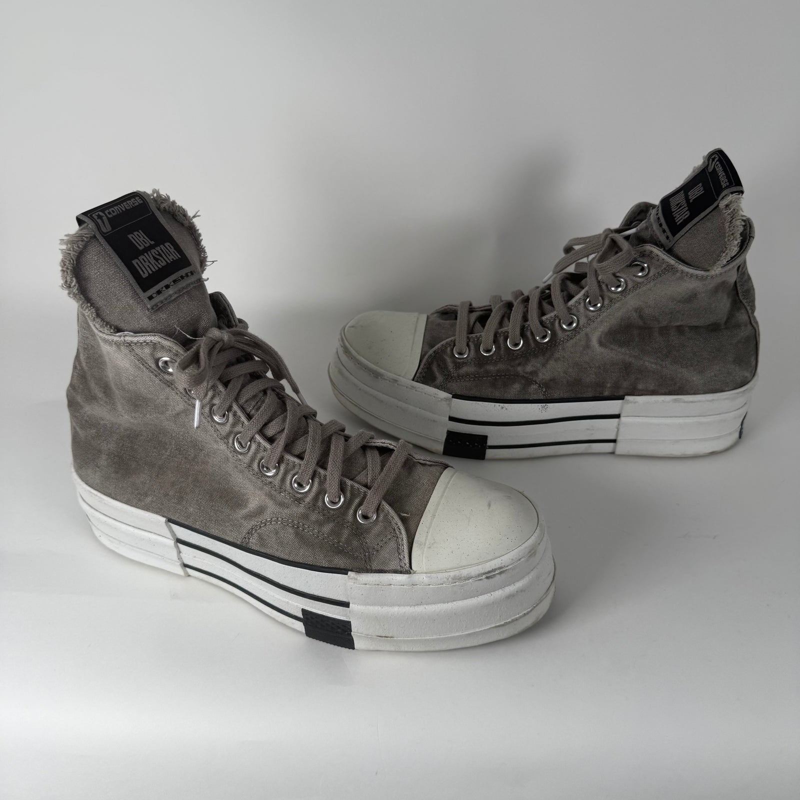 Rick Owens DRKSHDW x Converse DBL DRKSTAR Chuck Taylor Sneakers Size 11