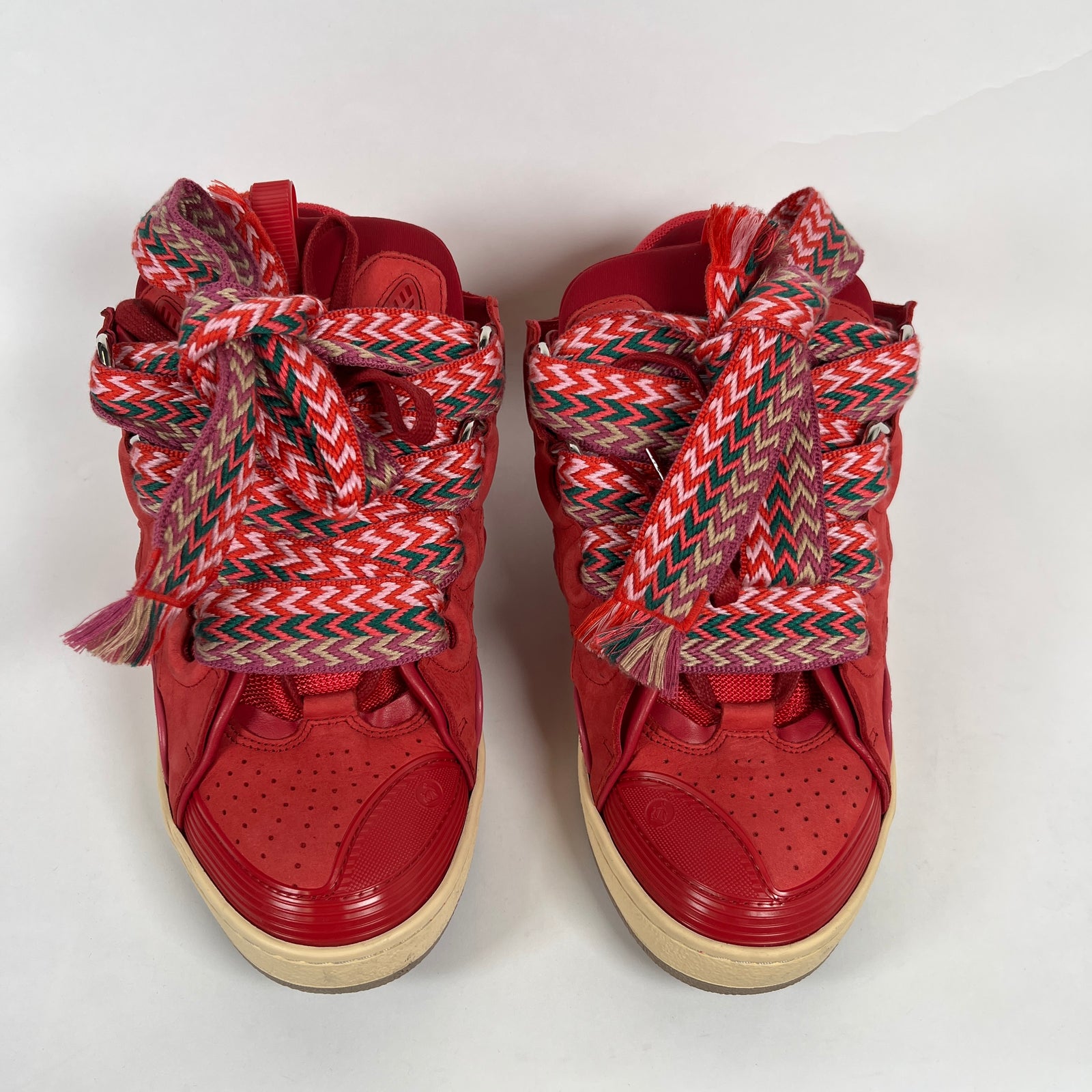 Lanvin Red Curb Sneakers Sz 44
