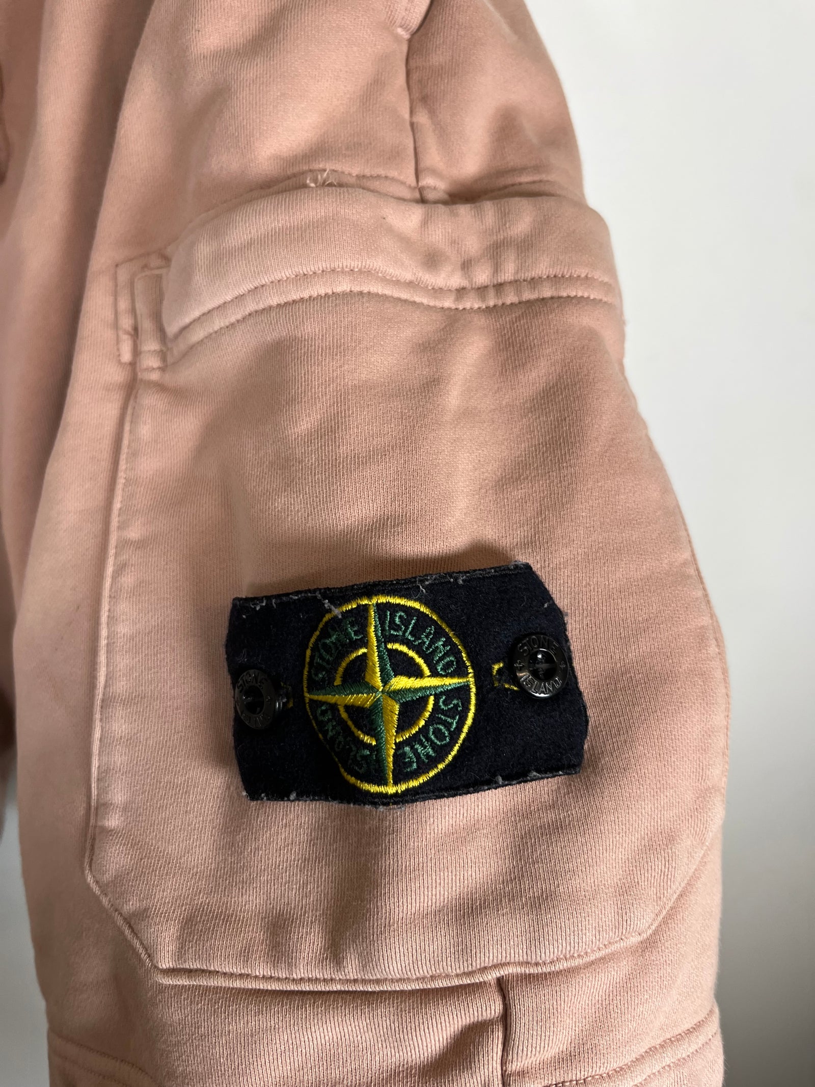 Stone Island Salmon Cargo Shorts Size XL