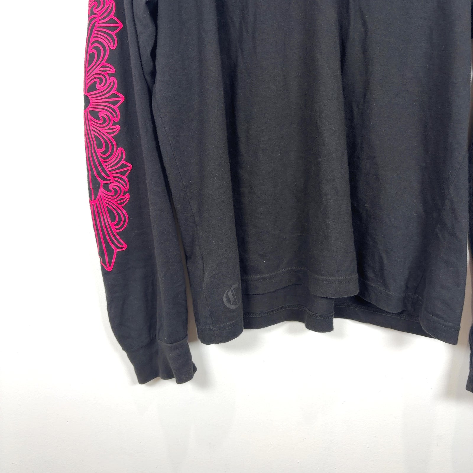 Chrome Hearts Pink Floral Cross Longsleeve