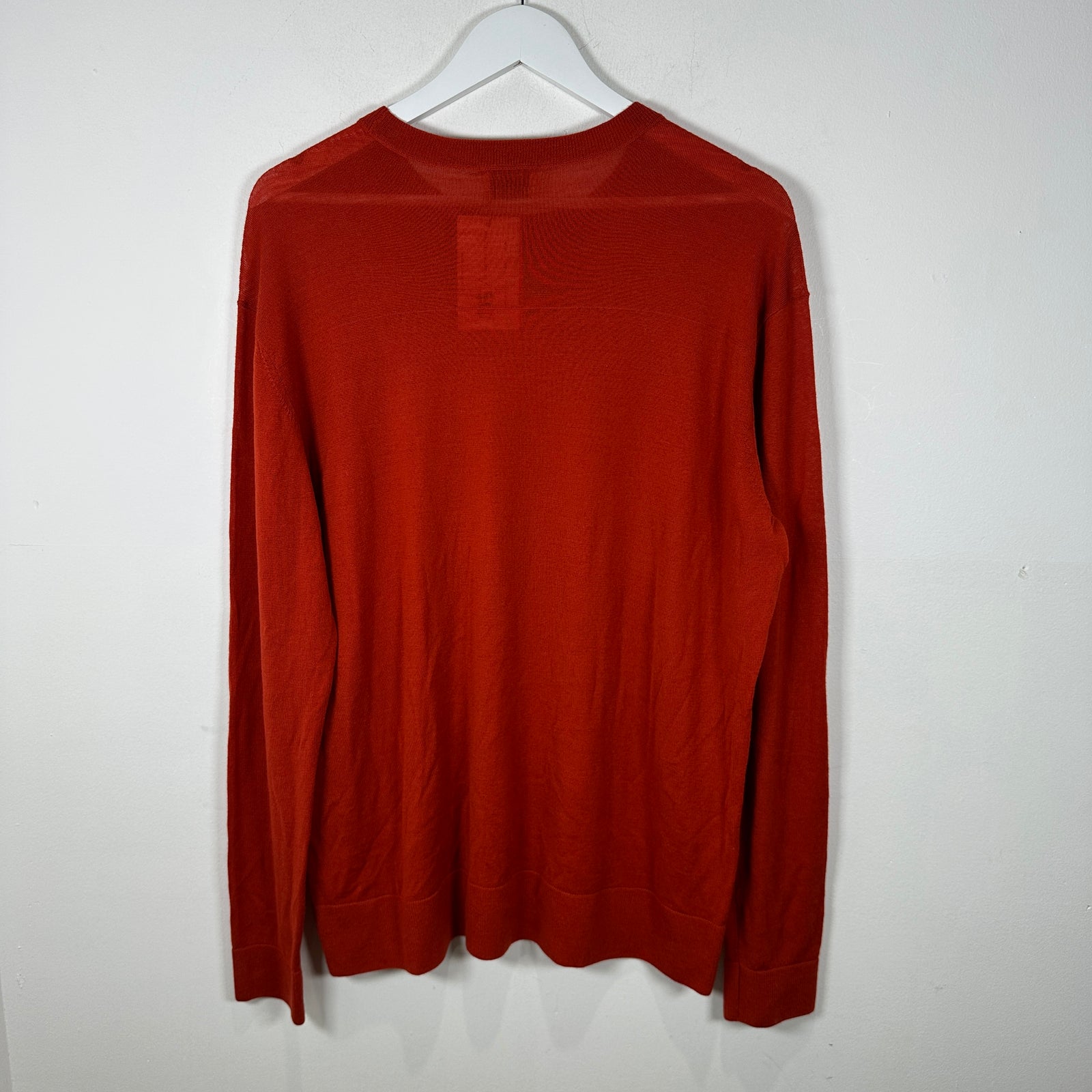 Acne Studios Orange 'Star' Wool Sweater Size L