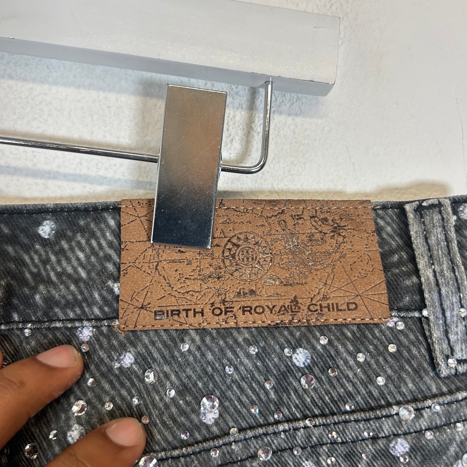 Birth Of Royal Child Black Diamond Jeans Size L