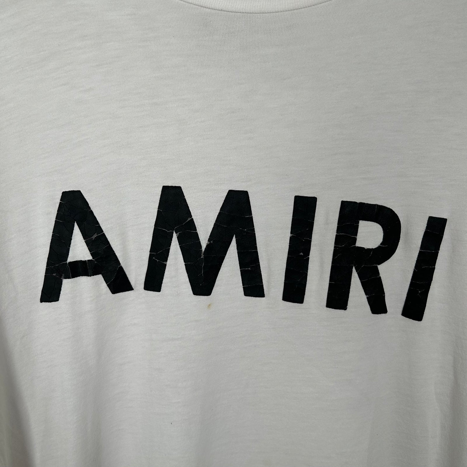 Amiri Crackled Logo T-Shirt Size L