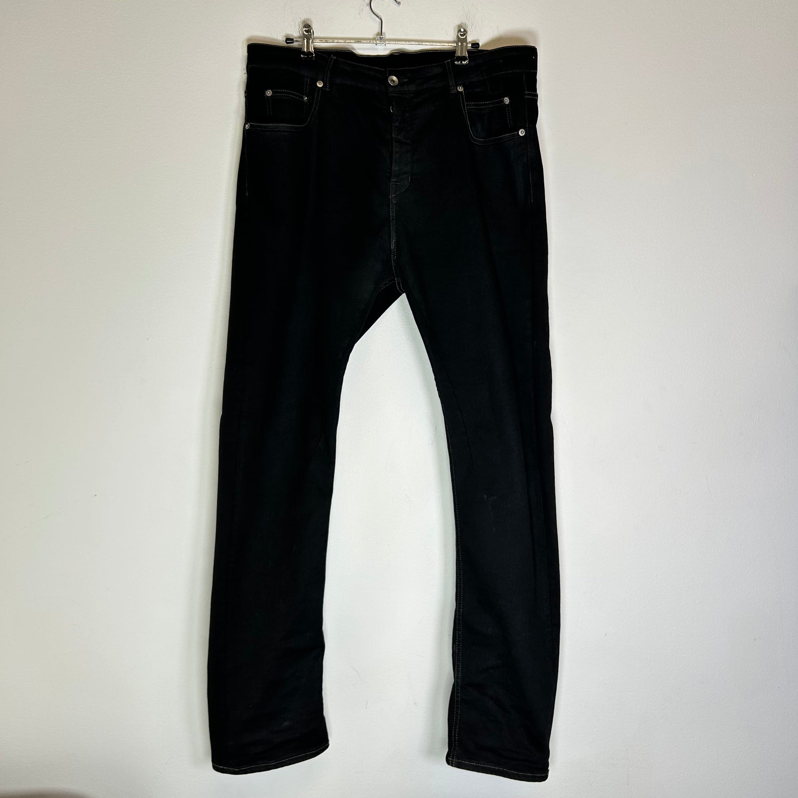 Rick Owens DRKSHDW Waxed Detroit Cut Jeans