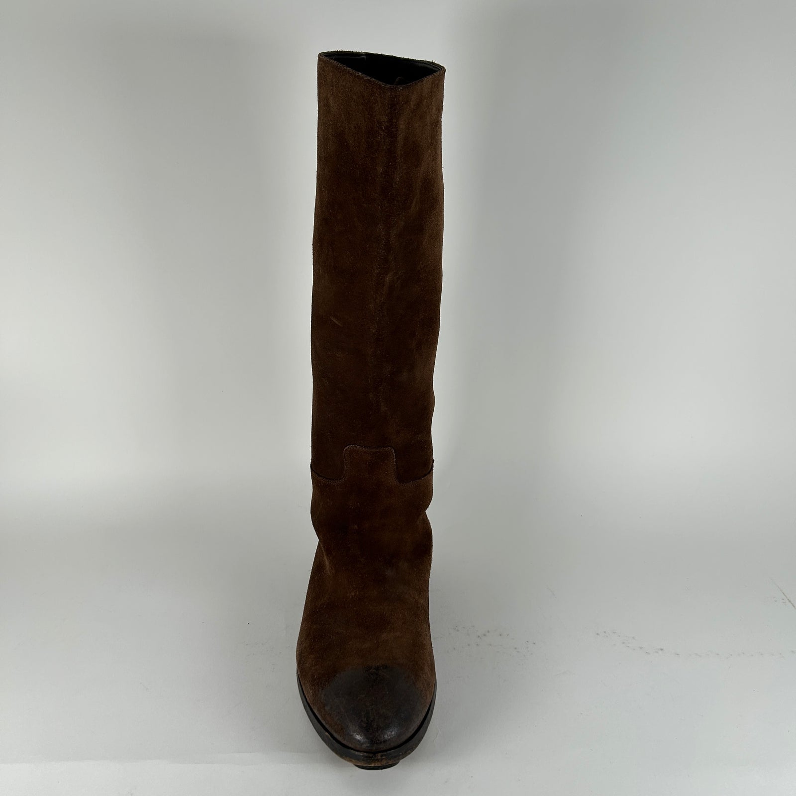 Prada Suede Tall Riding Boot Size 12