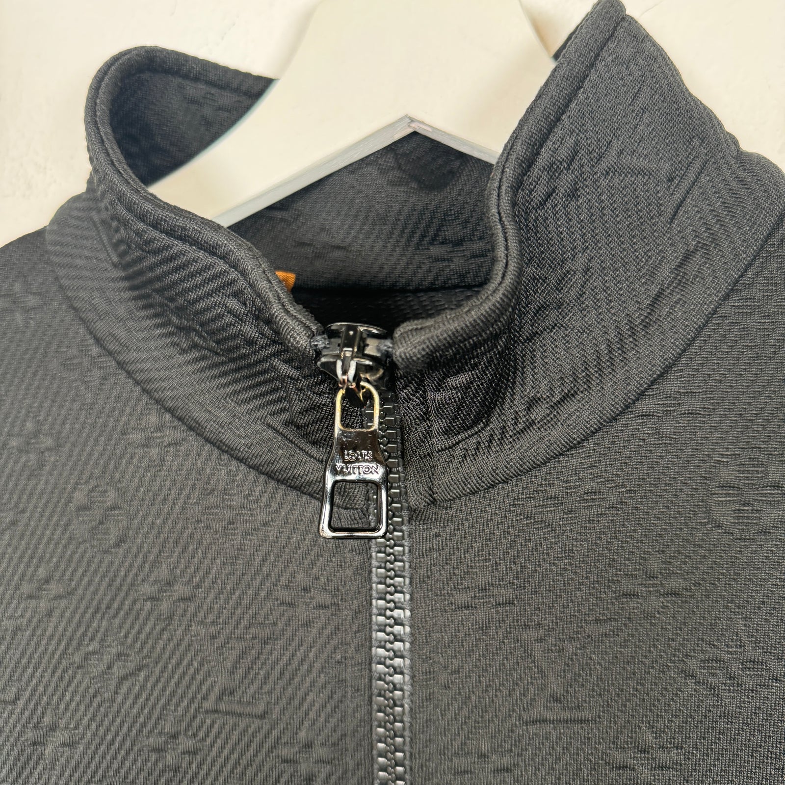 Louis Vuitton Black Monogram Zip-Up Jacket Size S