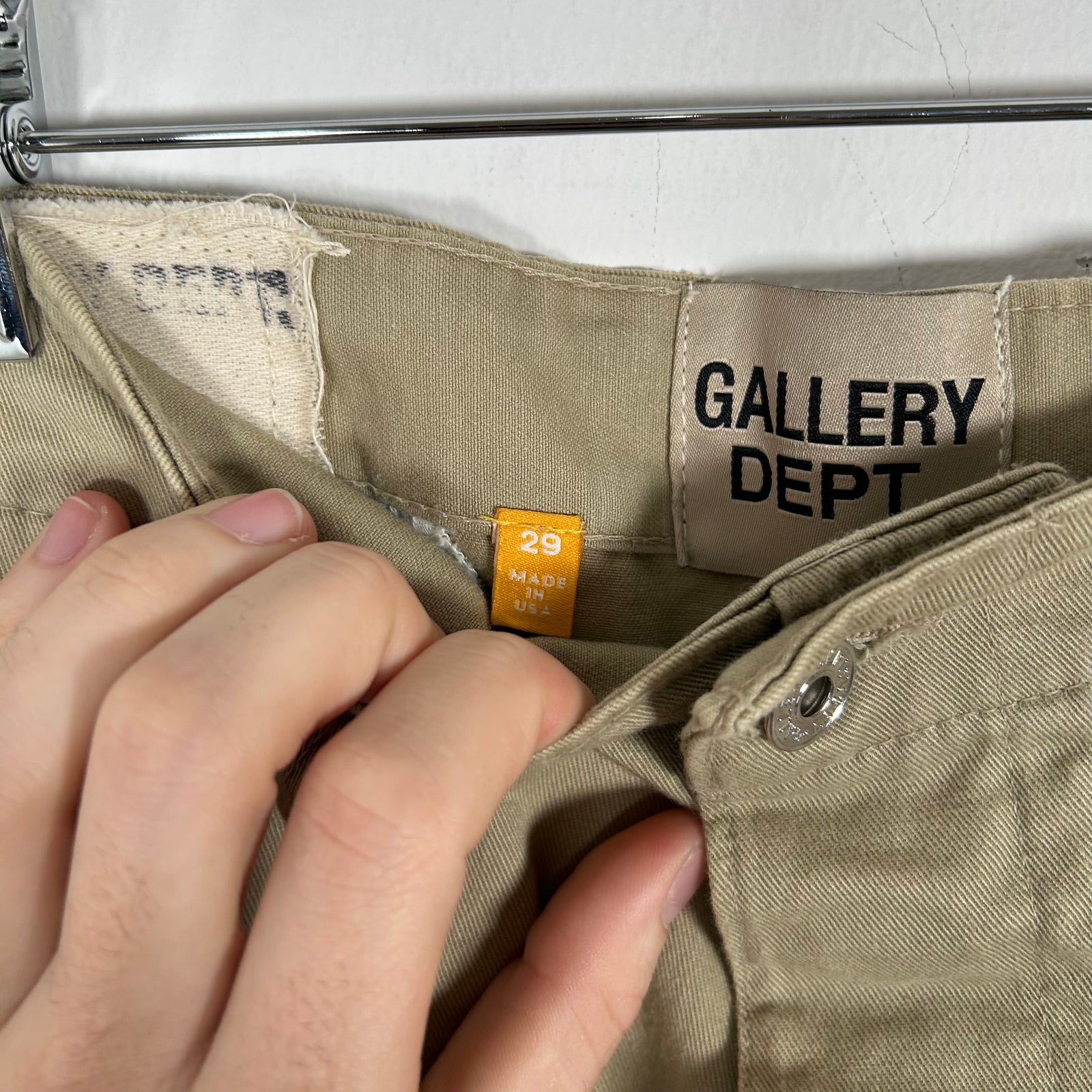 Gallery Dept. Khaki Paint Splatter Shorts Size 30