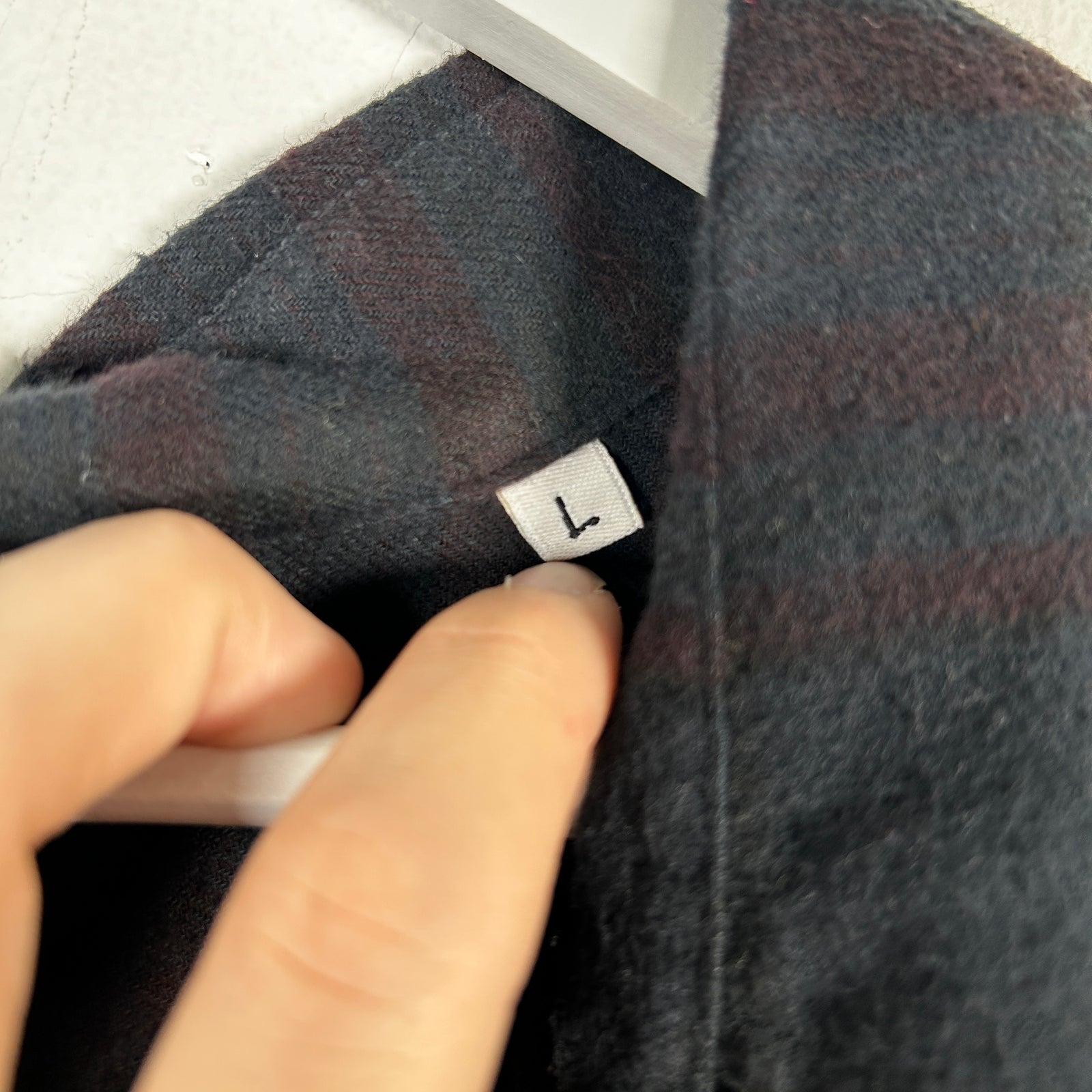 Our Legacy x Stussy Navy 'Workshop' Plaid Flannel Size L