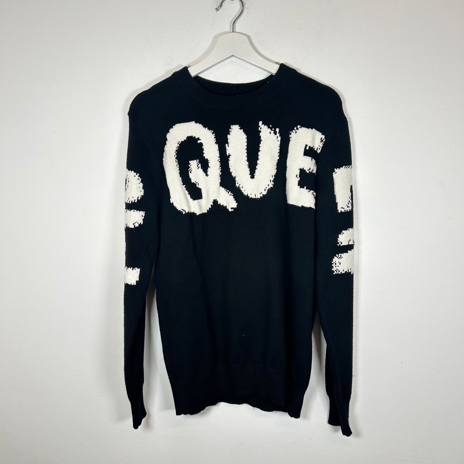 Alexander McQueen Black Graffiti Sweater Size L