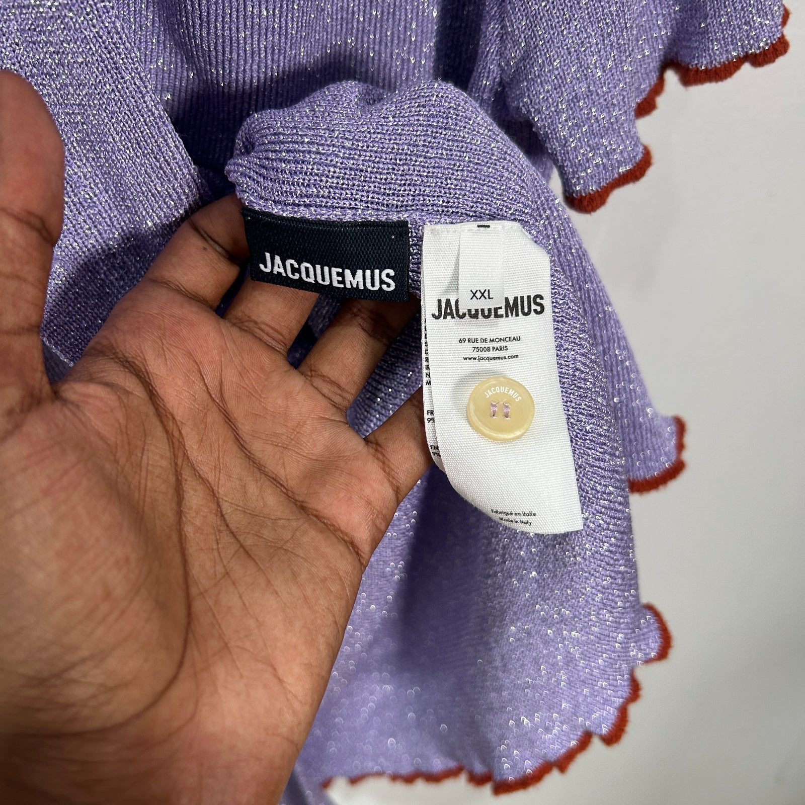 Jacquemus La Maille Prata Knit Shirt Size XXL