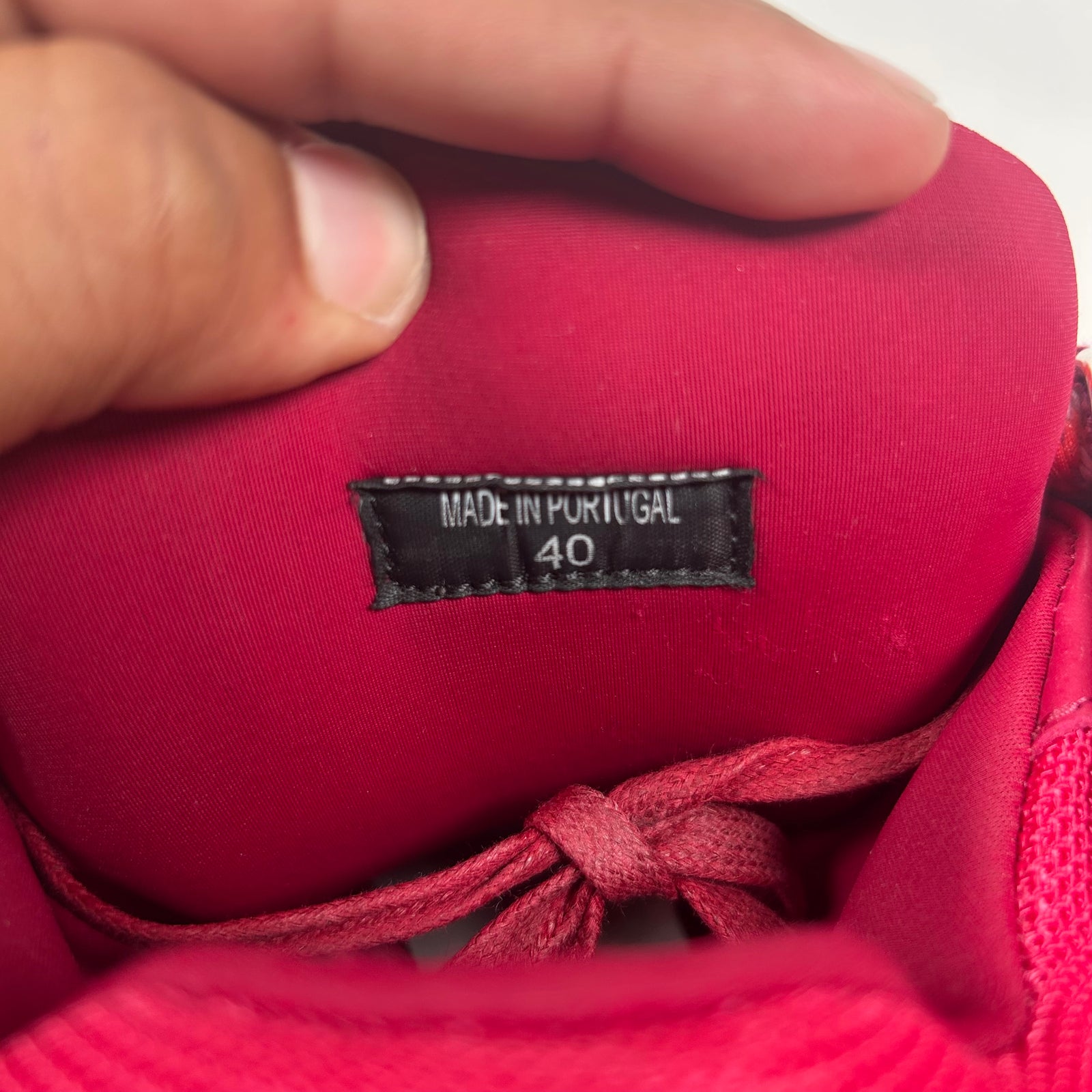Lanvin Red Curb Sneaker Size 40