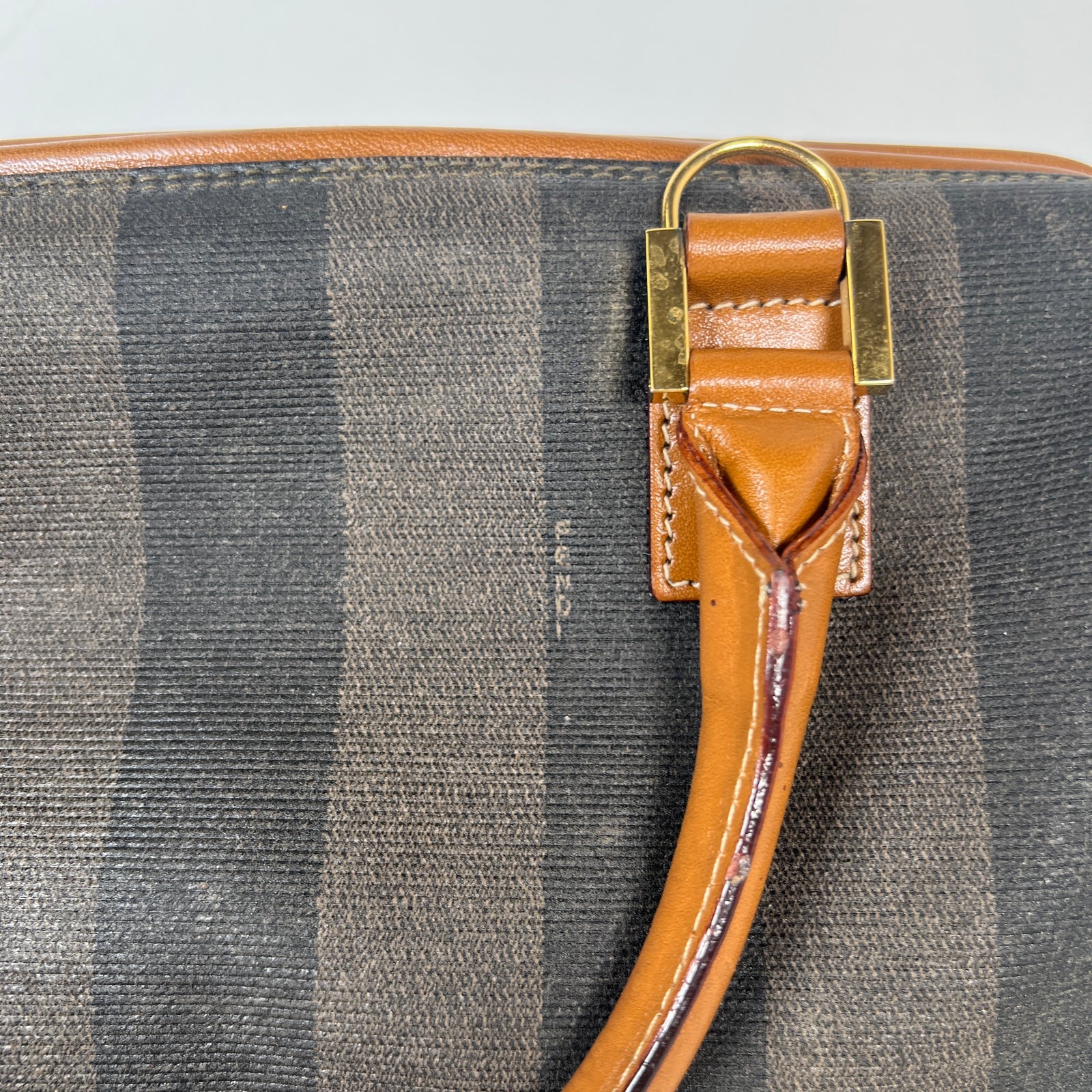 Fendi Pequin Striped Bag