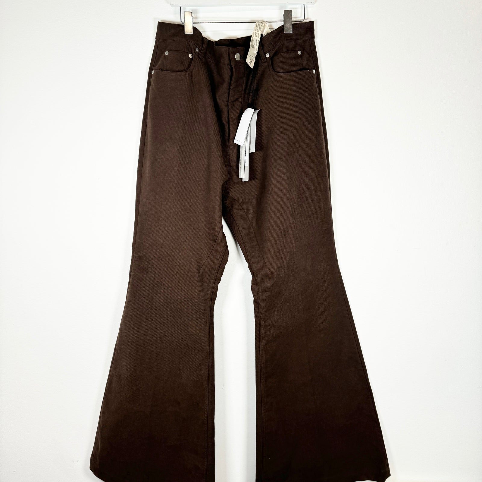 Rick Owens Brown Flared Bolan Pants Size 38