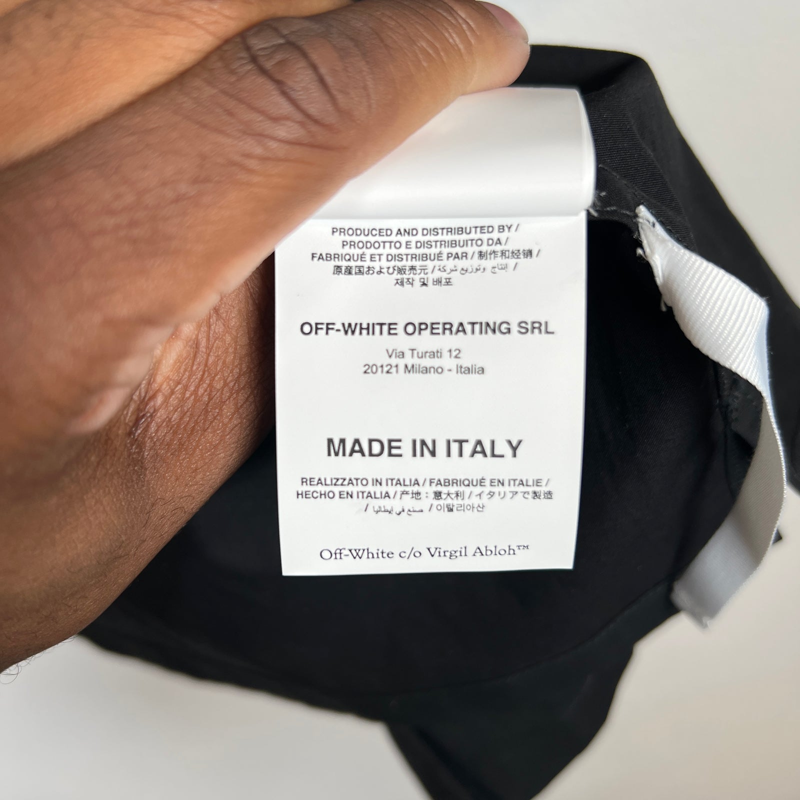 Off-White Black Wave Off Button-Up Shirt Size S