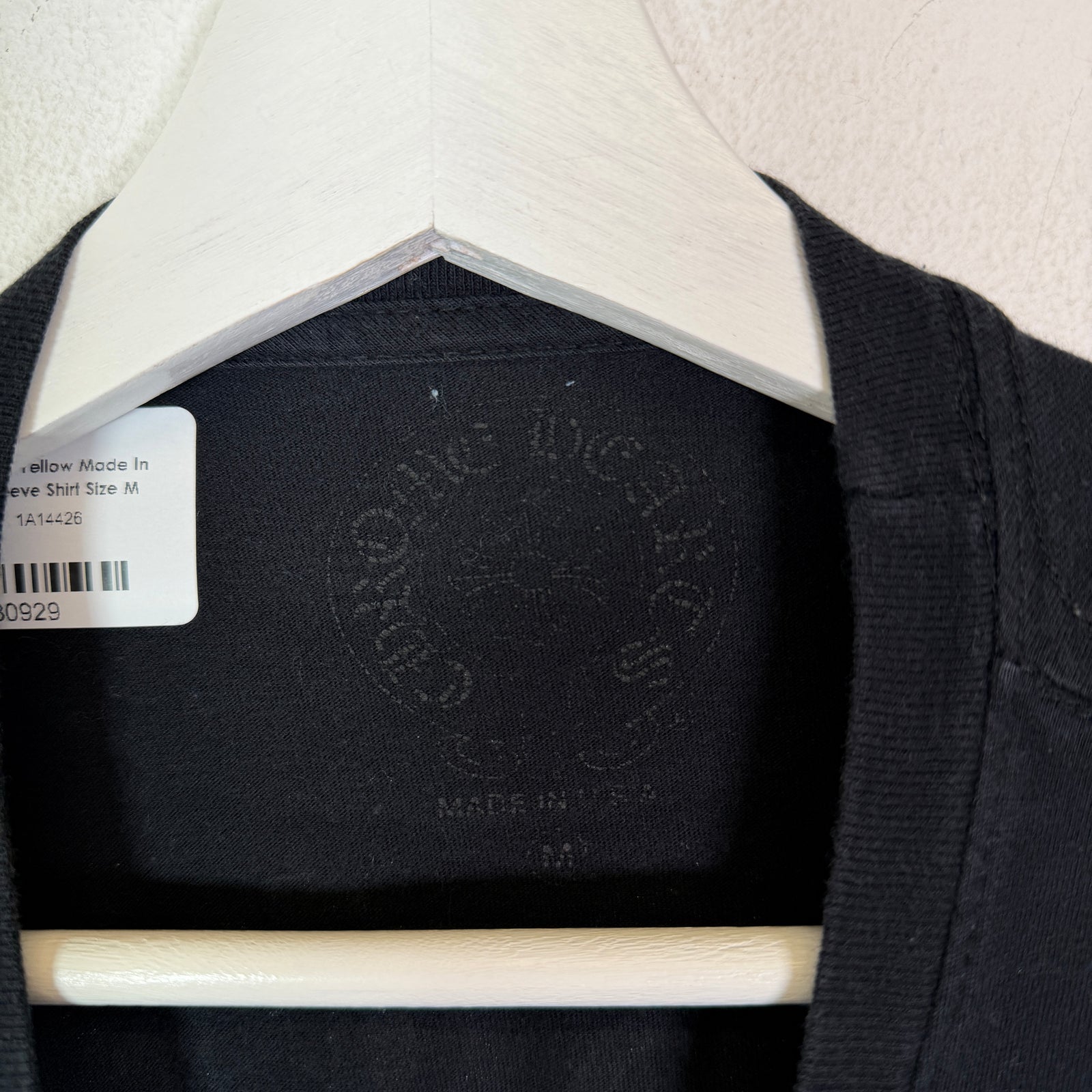 Chrome Hearts Black/Yellow Made In Hollywood Long-Sleeve Shirt Size M