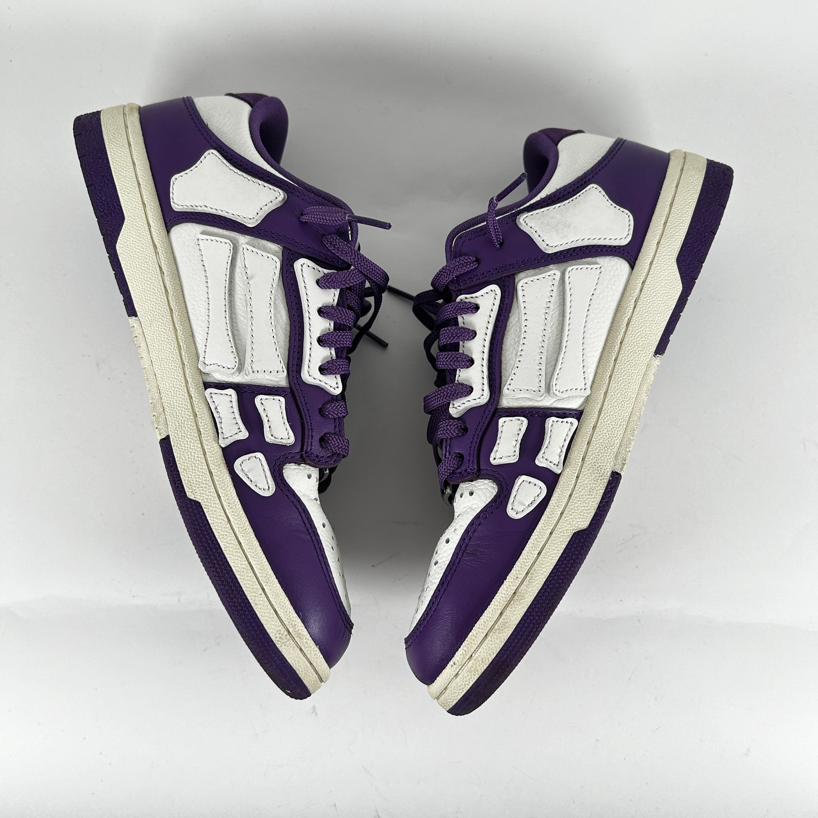 Amiri Purple Skeleton Low-Top Sneakers Size 9