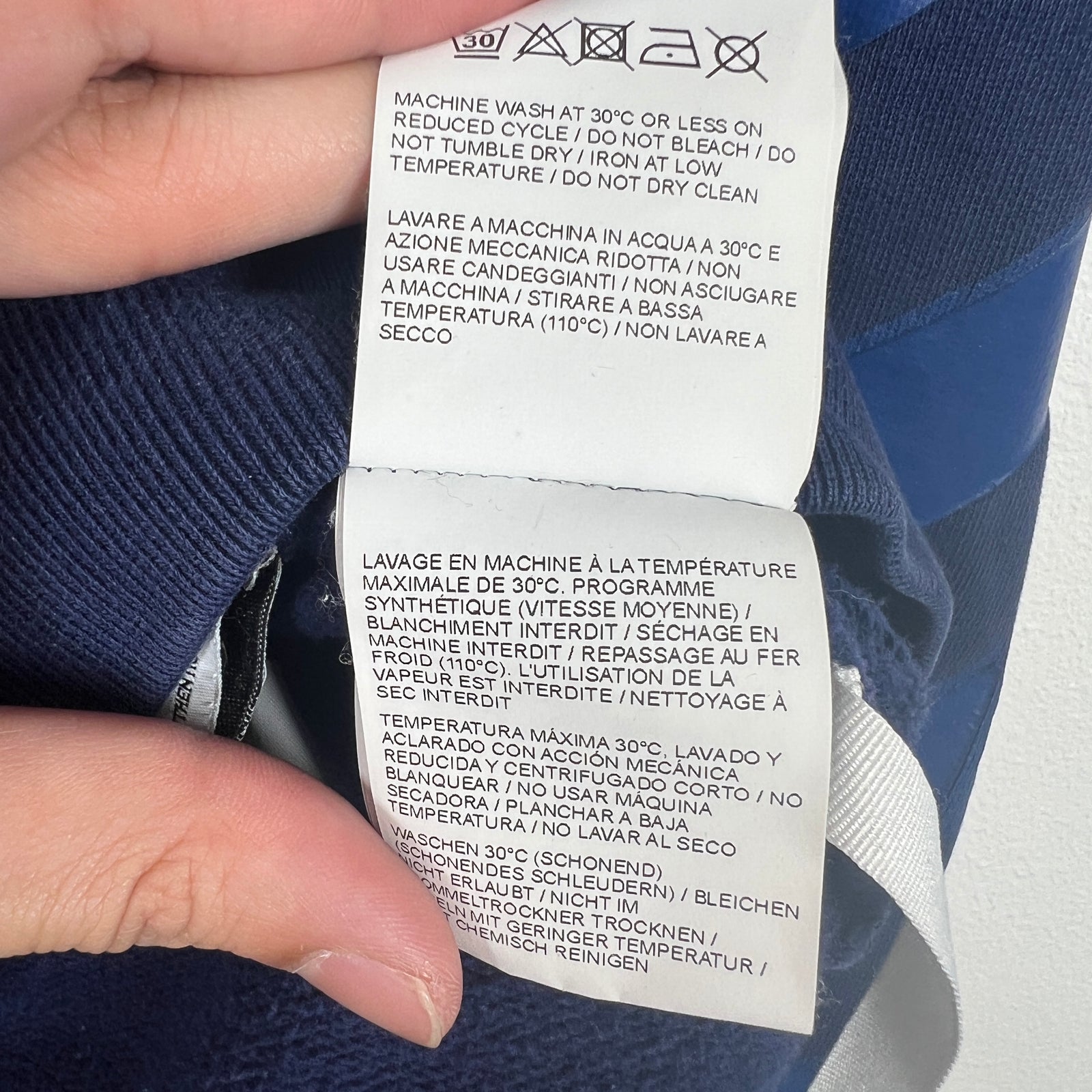 Off-White Navy Rubber Arrows Sweatshirt Size M