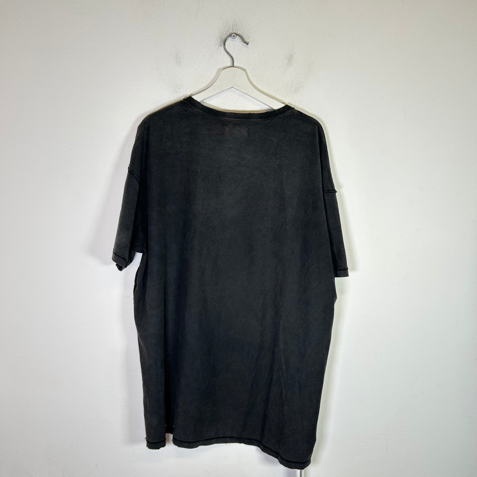 Purple Brand Black 'Fight' Logo Inside-Out T-Shirt Size XXL