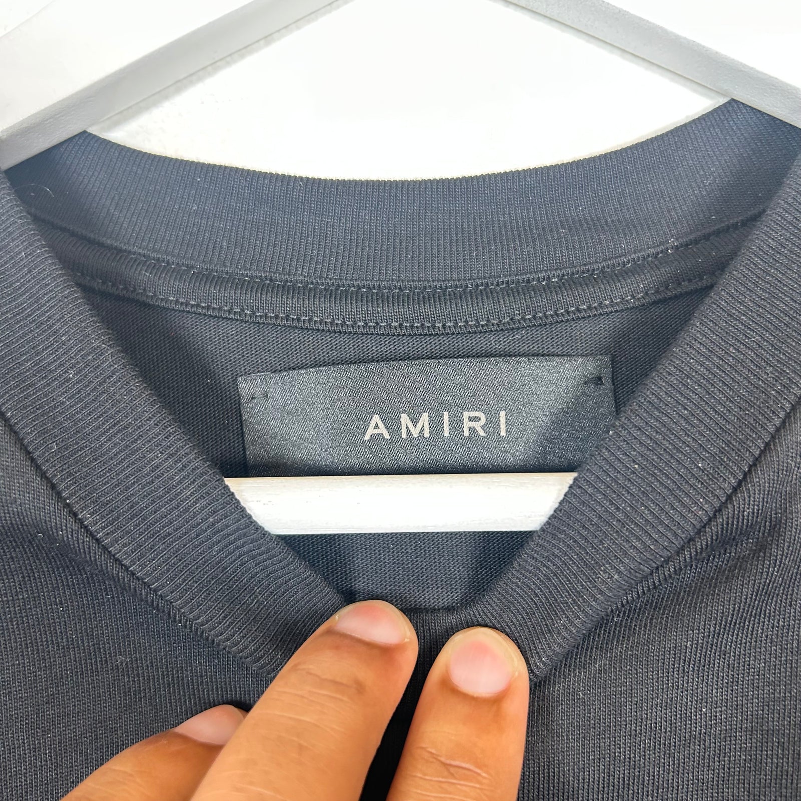 Amiri Black Dice Logo T-shirt Size S