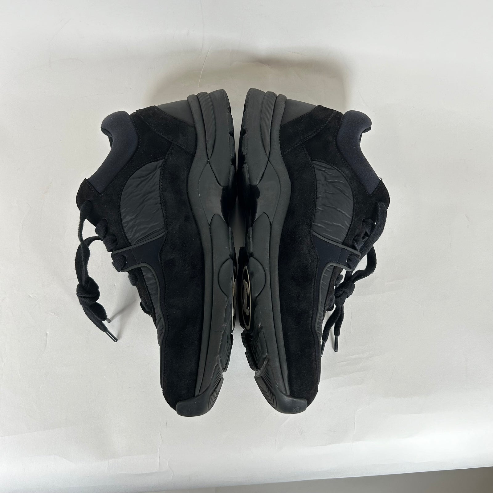 Chanel Black Tennis Trainers Size 40.5