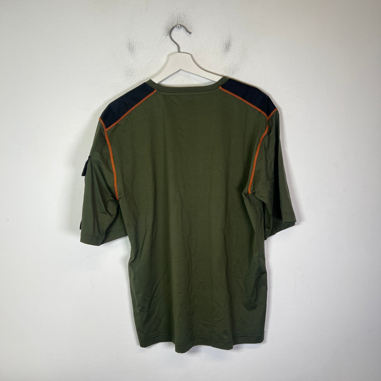Prada Nylon Panelled Plaque T-Shirt
