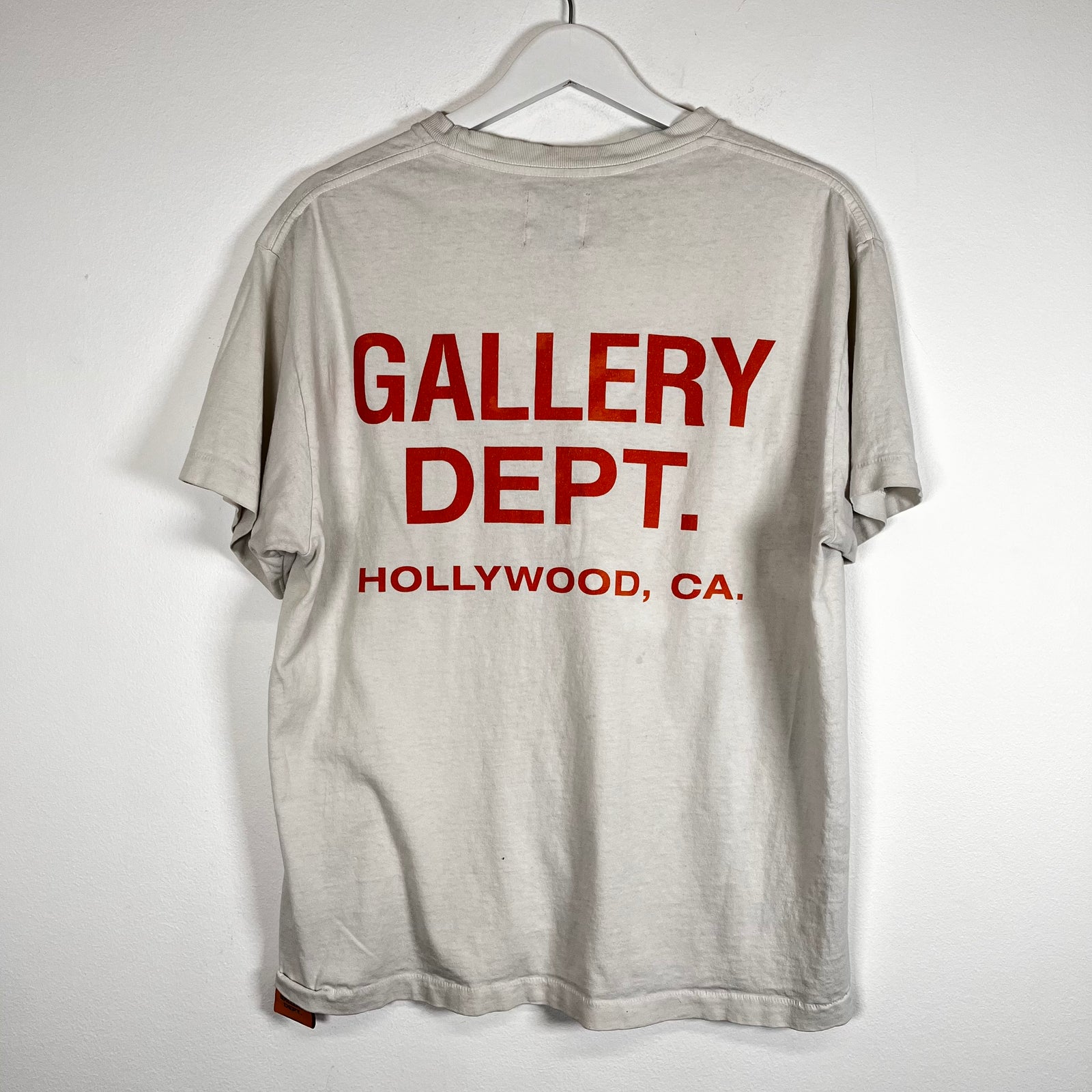 Gallery Dept Orange Logo T-Shirt Size M